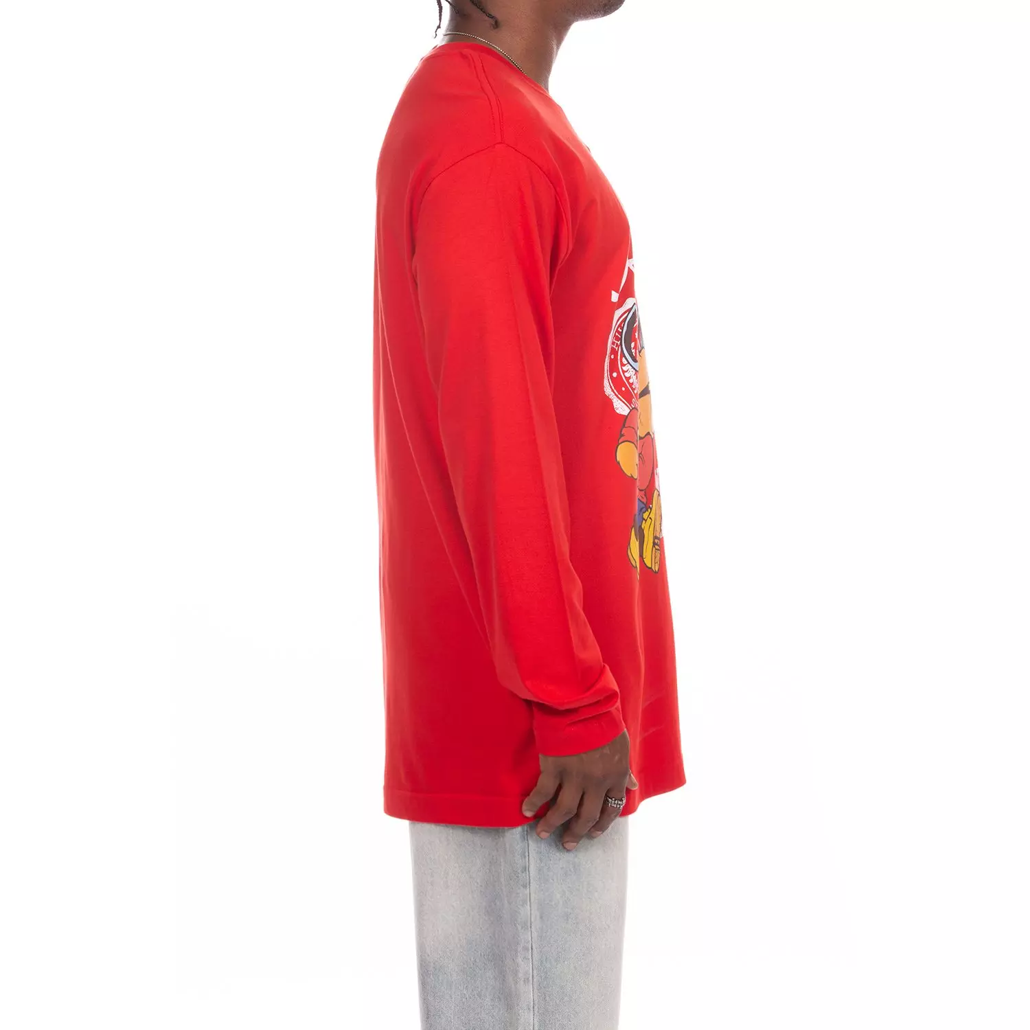Hustle Gang Men's Prowlers Long Sleeve T-Shirt - Red - RED