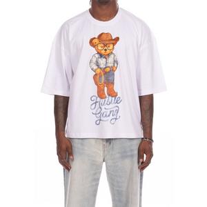 Hustle Gang Men's 10 Gallon Knit Graphic T-Shirt - White - WHITE