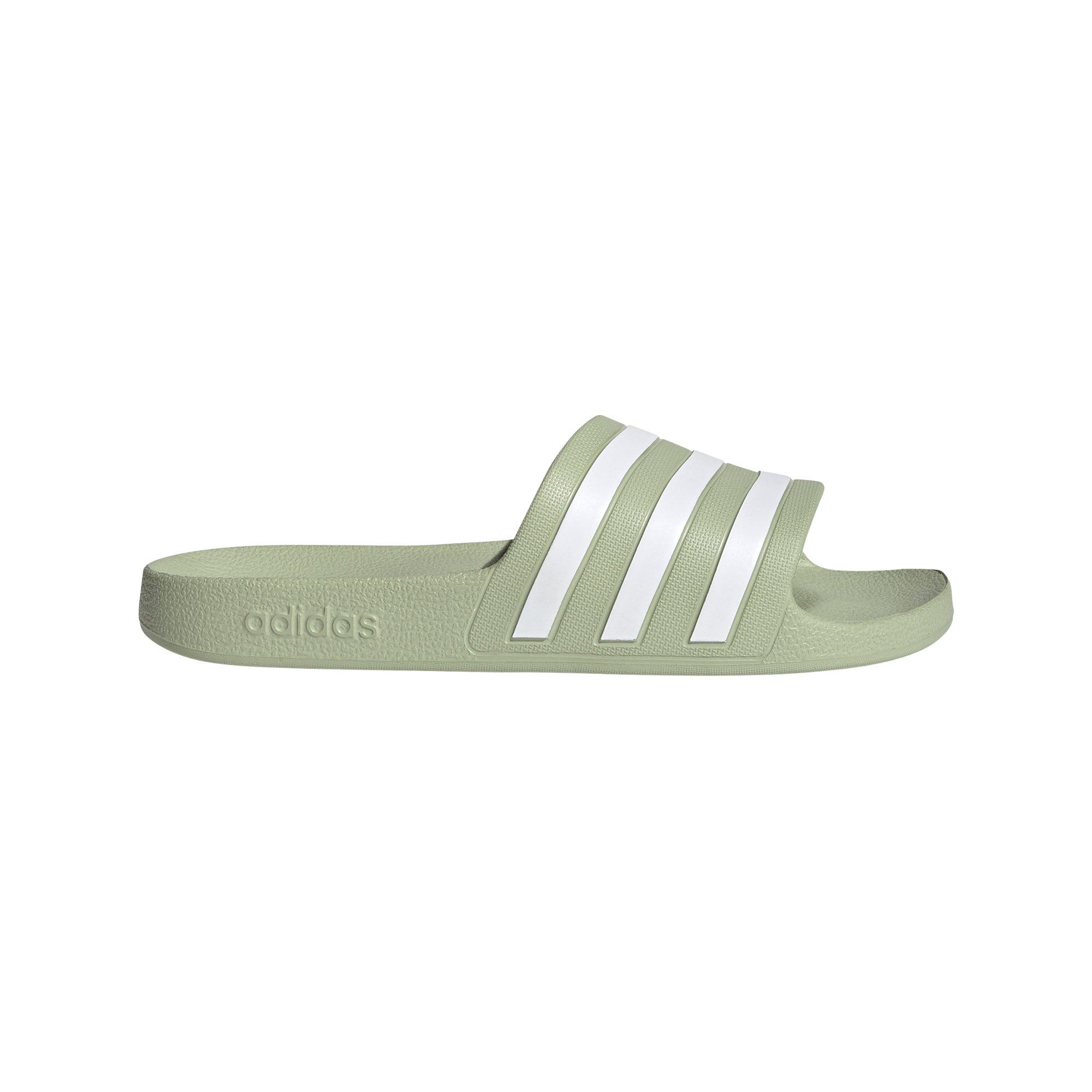 adilette green white