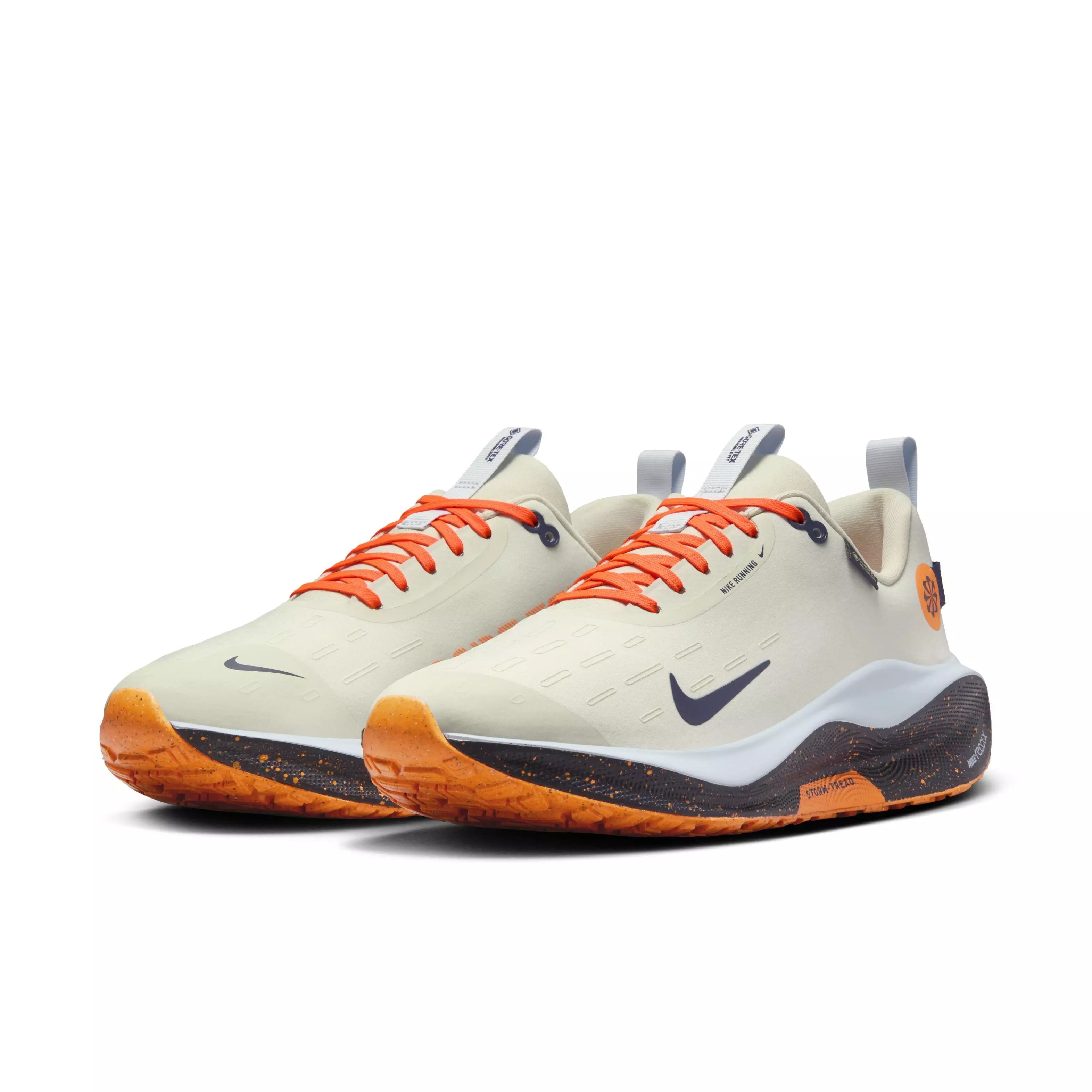 Nike InfinityRN 4 GORE-TEX "Grey/Orange/Navy" Men's Running Shoe - GREY/ORANGE/NAVY
