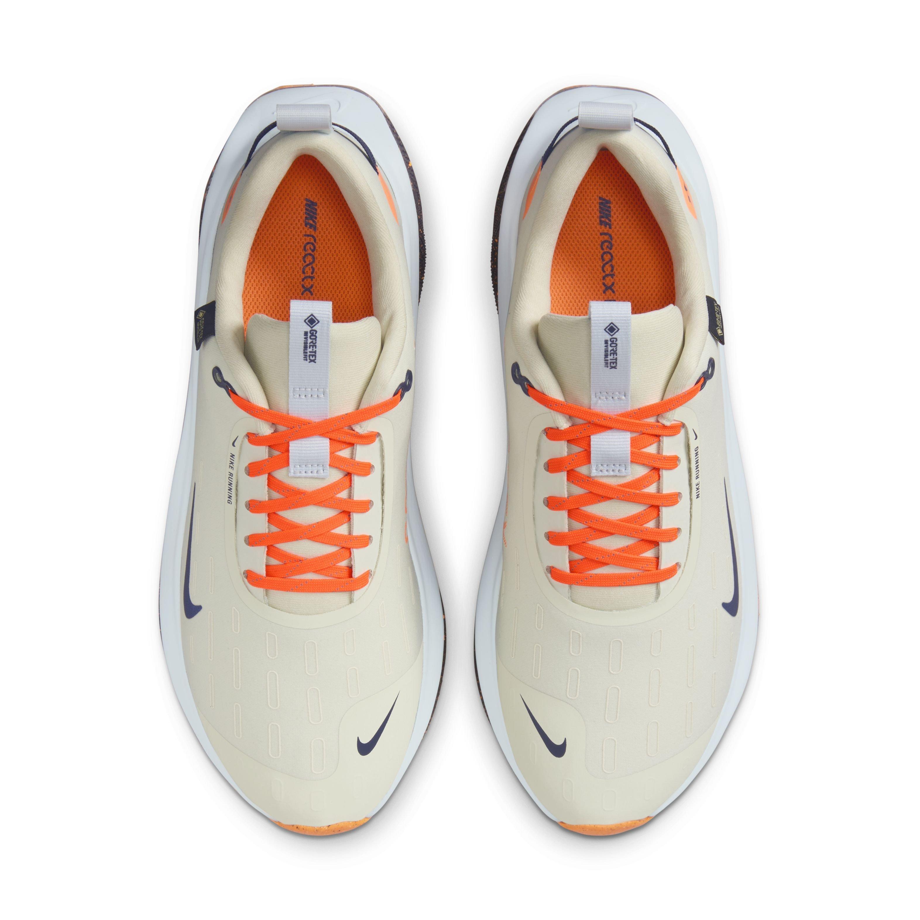 Nike InfinityRN 4 GORE-TEX "Grey/Orange/Navy" Men's Running Shoe - GREY/ORANGE/NAVY Thumbnail View 4