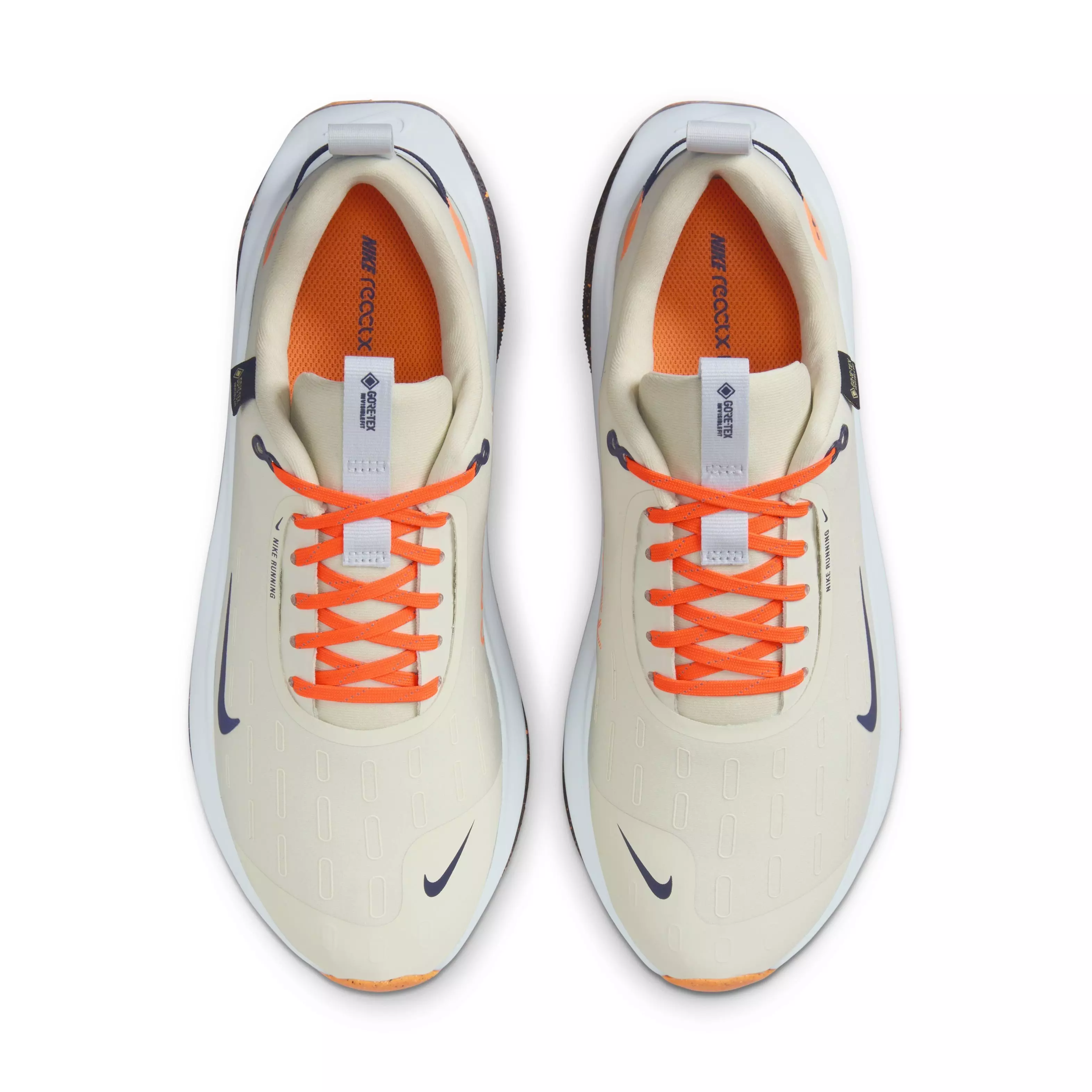 Nike InfinityRN 4 GORE-TEX "Grey/Orange/Navy" Men's Running Shoe - GREY/ORANGE/NAVY