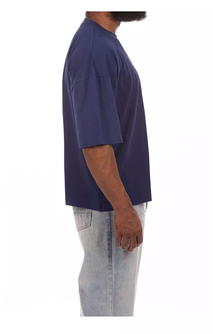 Hustle Gang Men's 10 Gallon Knit Graphic T-Shirt - Blue - BLUE