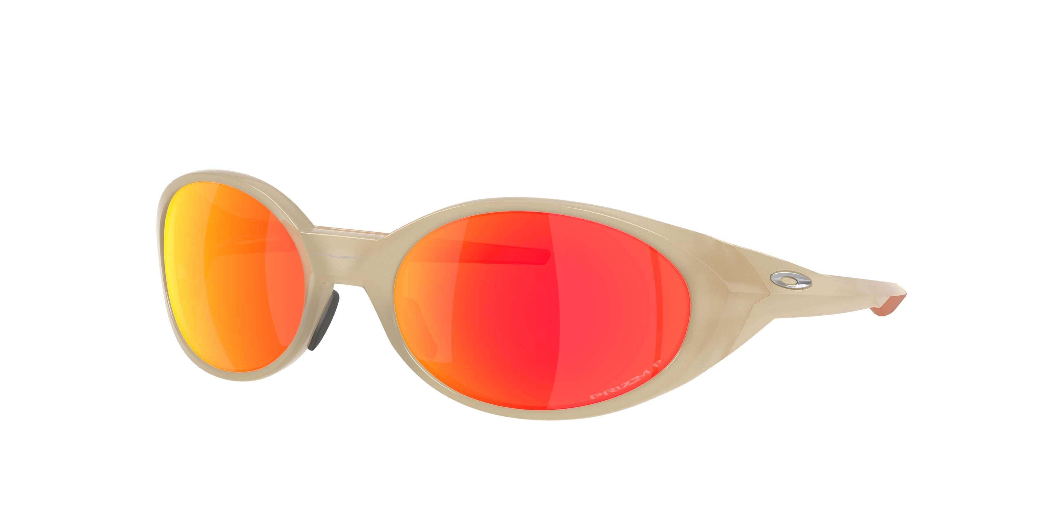 Oakley Eye Jacket Redux Latitude Collection Prizm Ruby Polarized Sunglasses &ndash; Sandstorm Frame - LT BROWN Thumbnail View 1