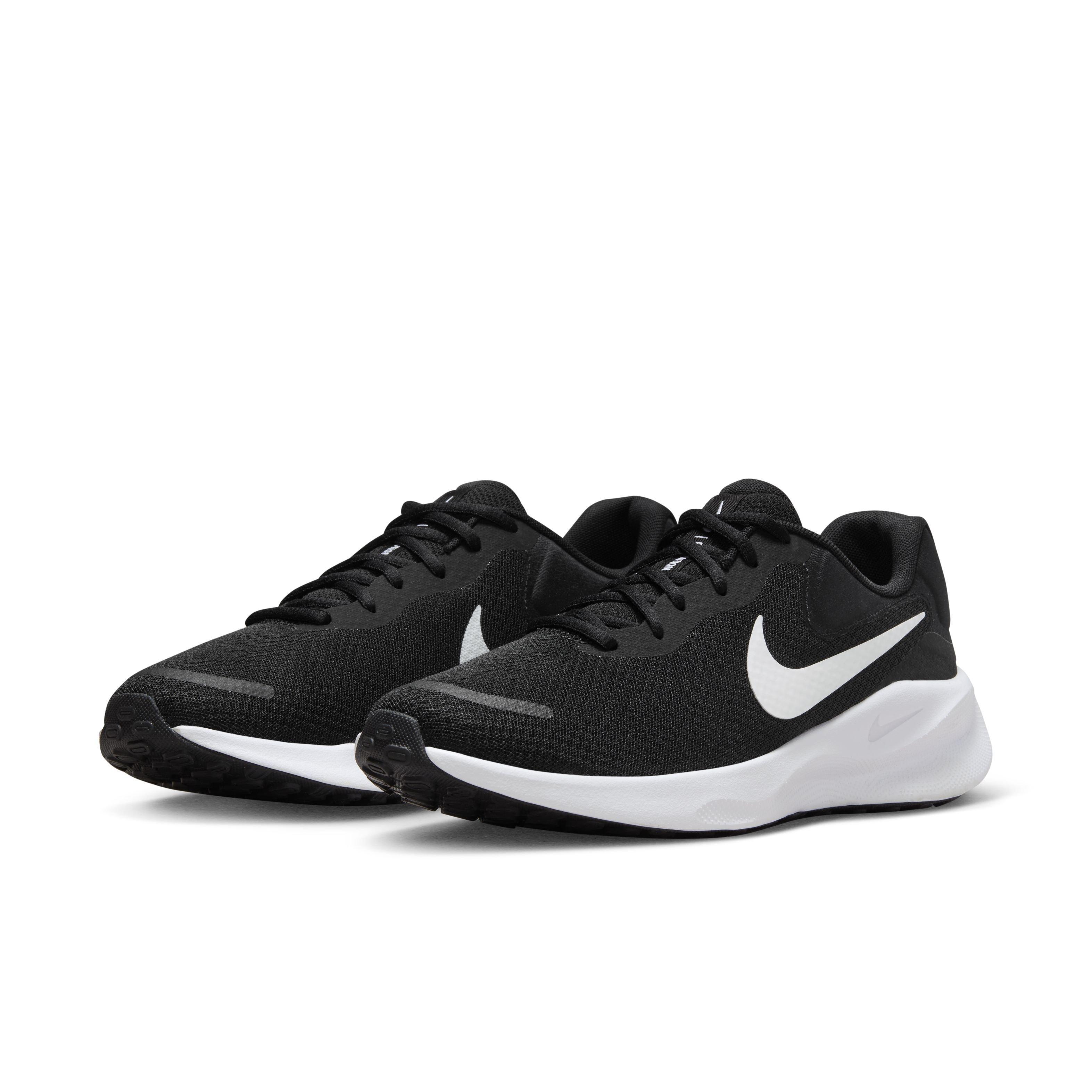 Nike Revolution 7 "Black/White" Men's Running Shoe - BLACK/WHITE Thumbnail View 3