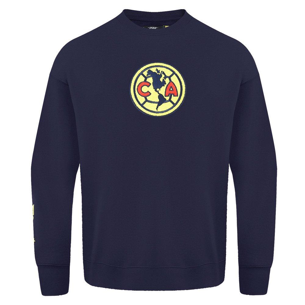 Pro Standard Men's Liga MX Club America Stadium Fleece V2 Soccer Crewneck - Navy - NAVY Thumbnail View 1