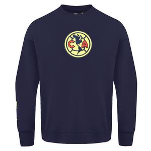 Pro Standard Men's Liga MX Club America Stadium Fleece V2 Soccer Crewneck -Navy
