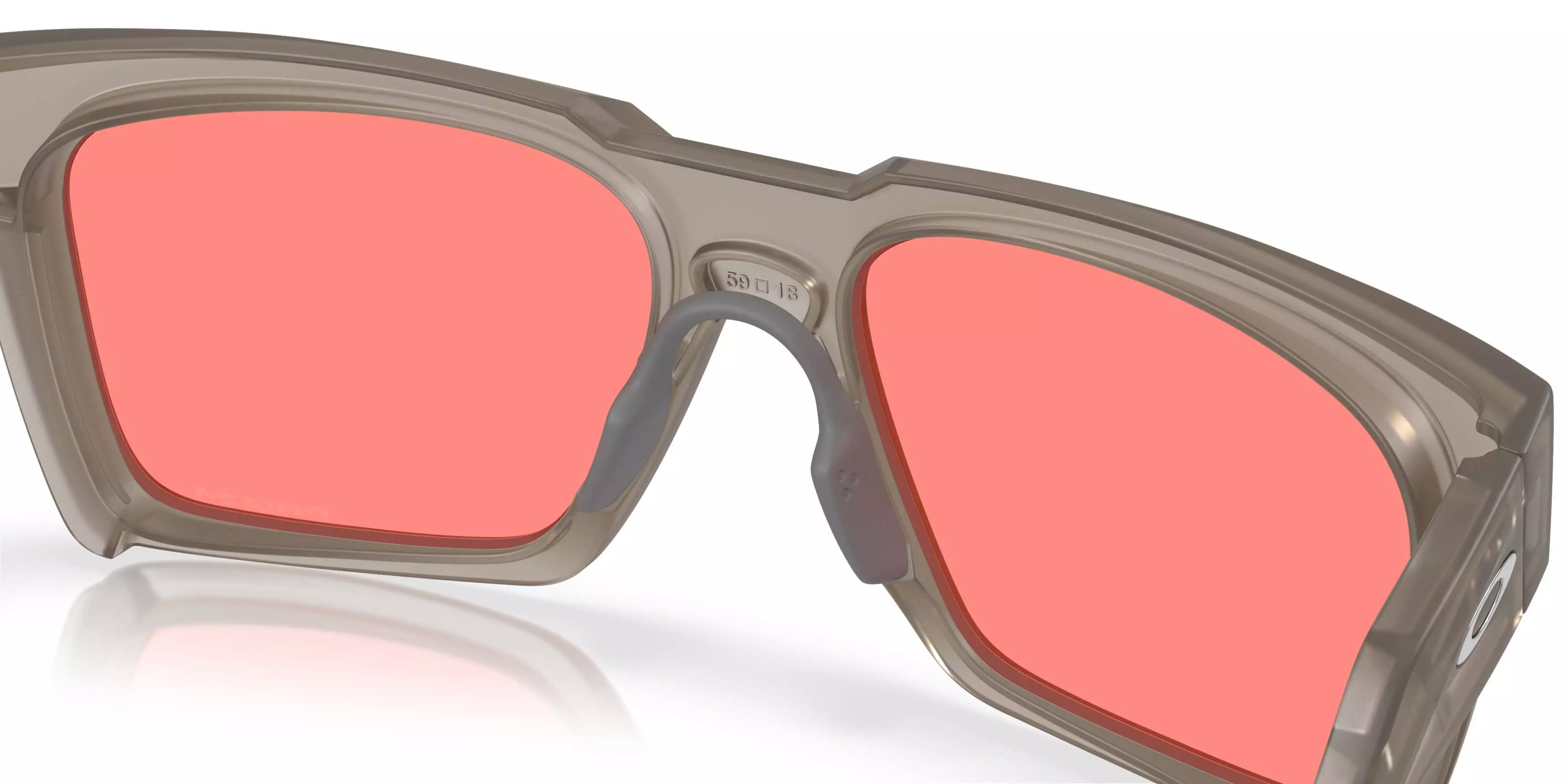 Oakley Enigma Ink Latitude Collection Prizm Peach Sunglasses &ndash; Transparent Sand - BROWN/PINK