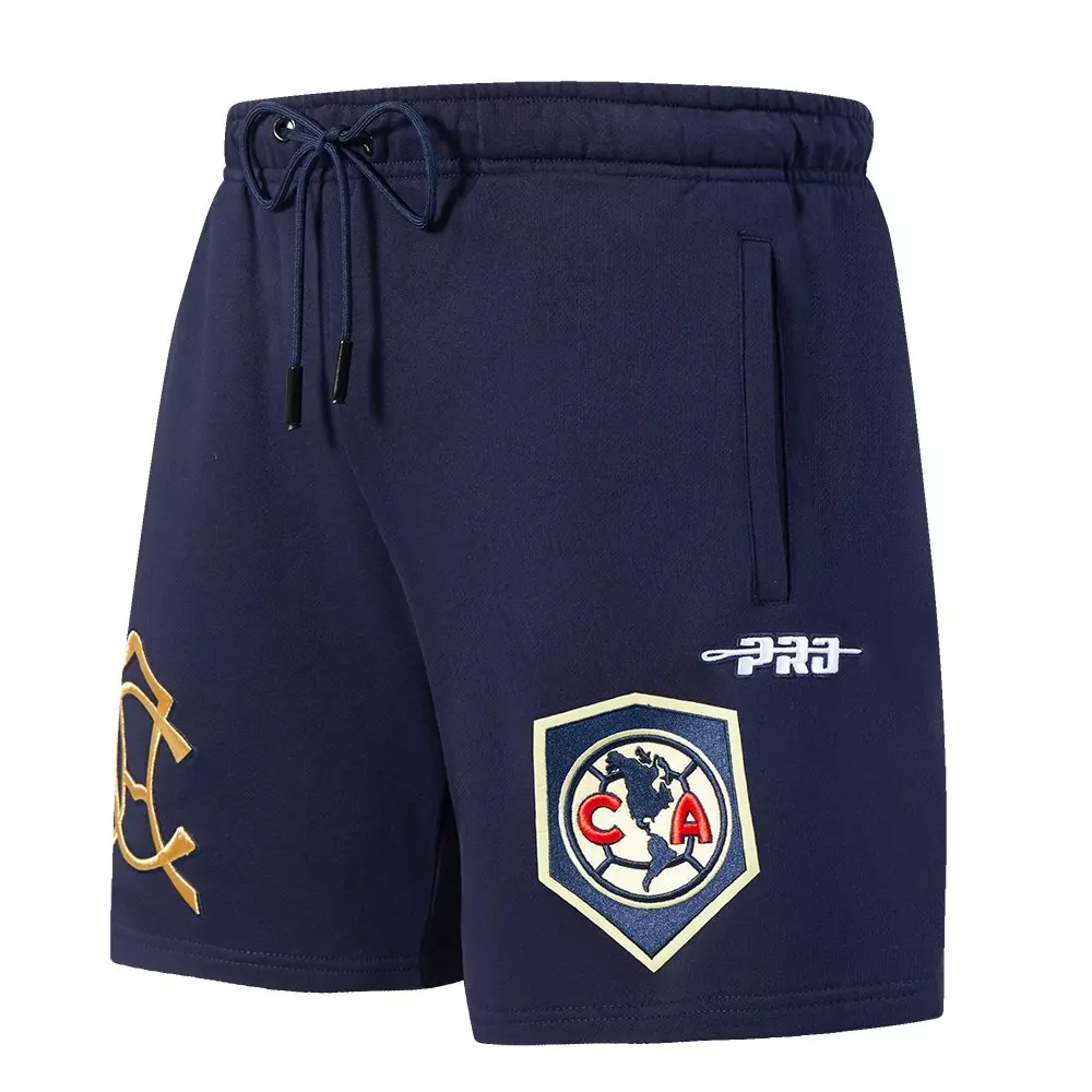 Pro Standard Men's Liga MX Club America Premium Fleece Soccer Shorts -Navy - NAVY