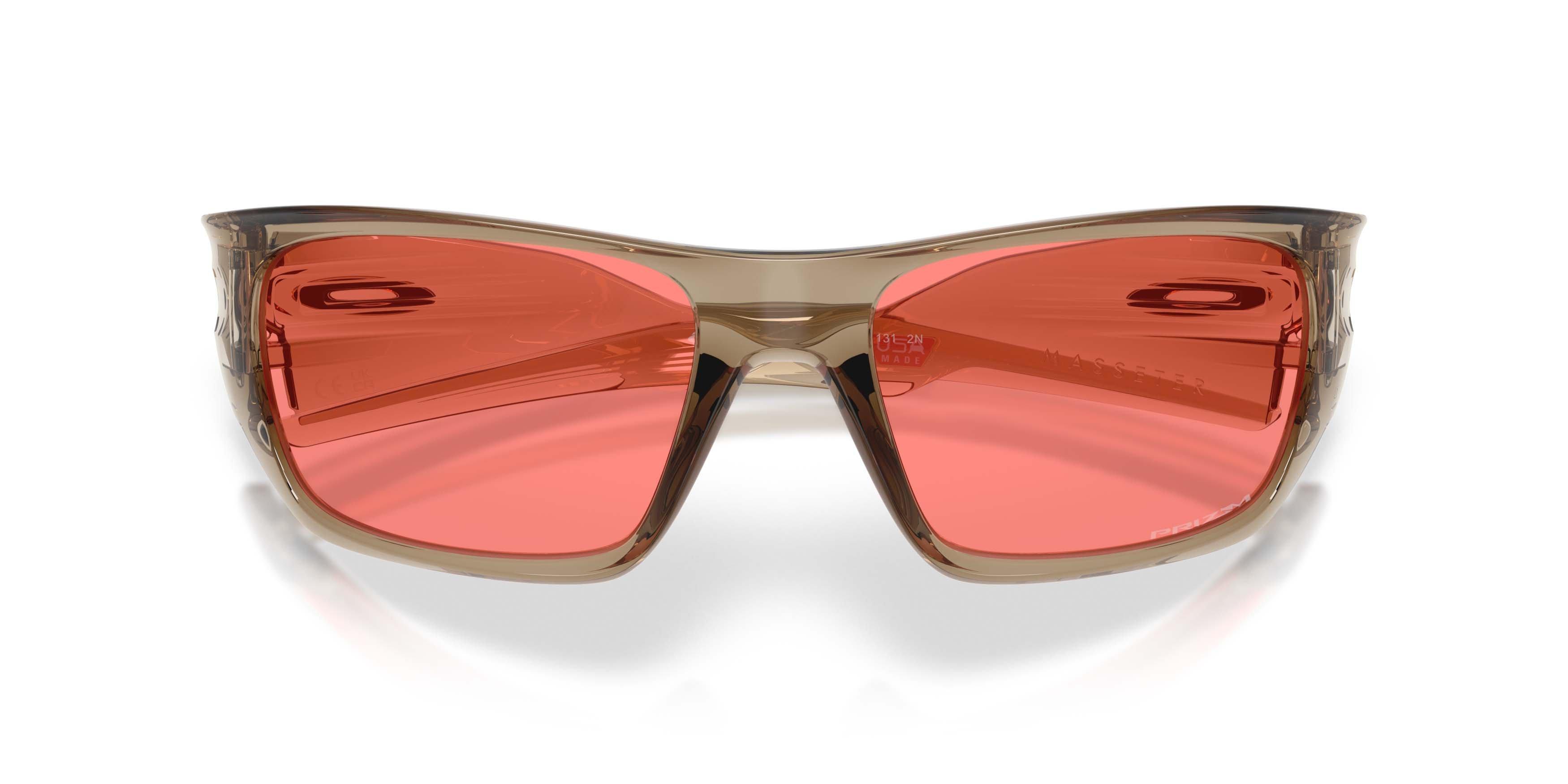 Oakley Masseter Latitude Collection Prizm Peach Sunglasses &ndash; Transparent Sand - CLEAR/PINK Thumbnail View 7