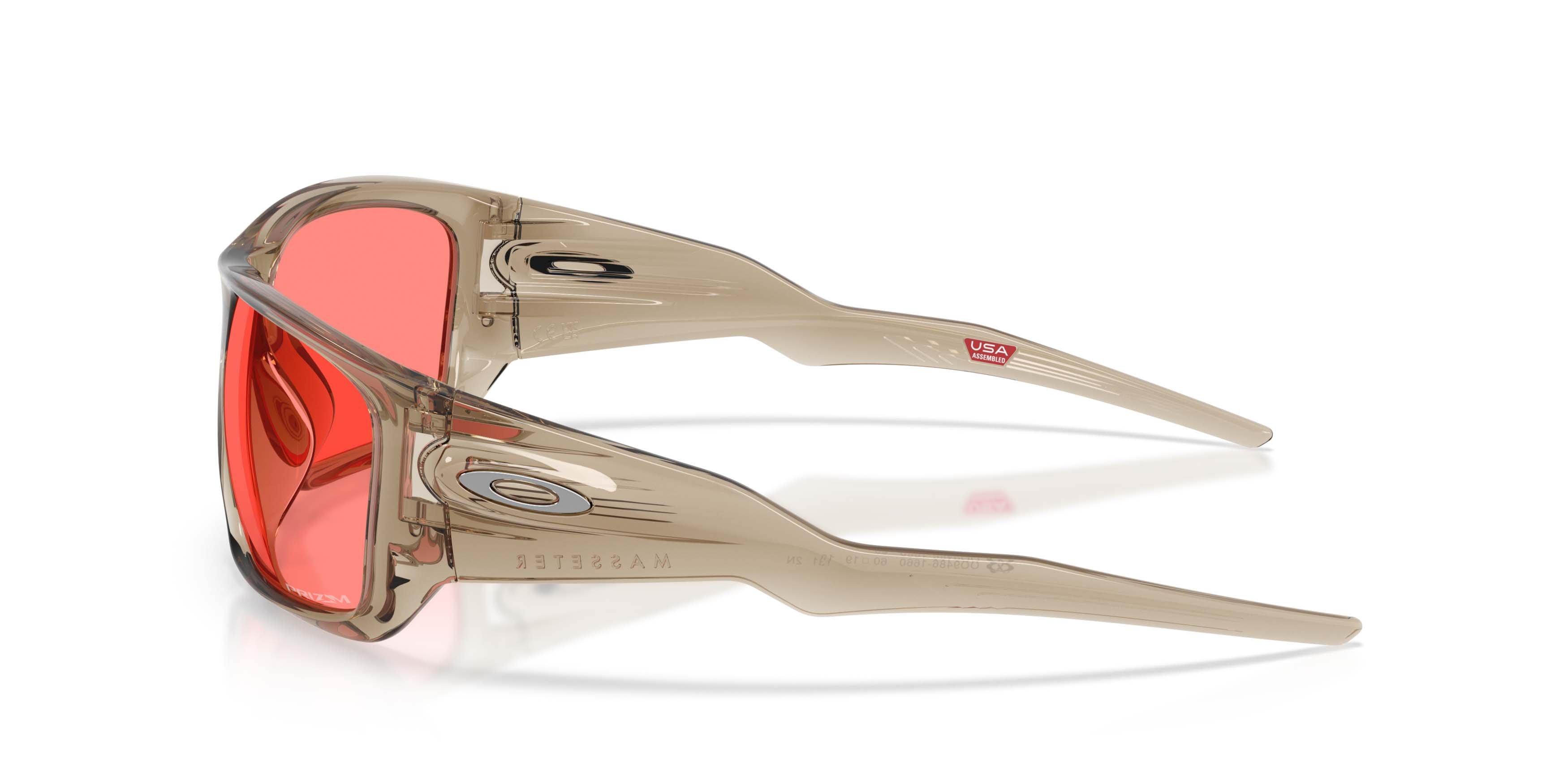 Oakley Masseter Latitude Collection Prizm Peach Sunglasses &ndash; Transparent Sand - CLEAR/PINK Thumbnail View 8