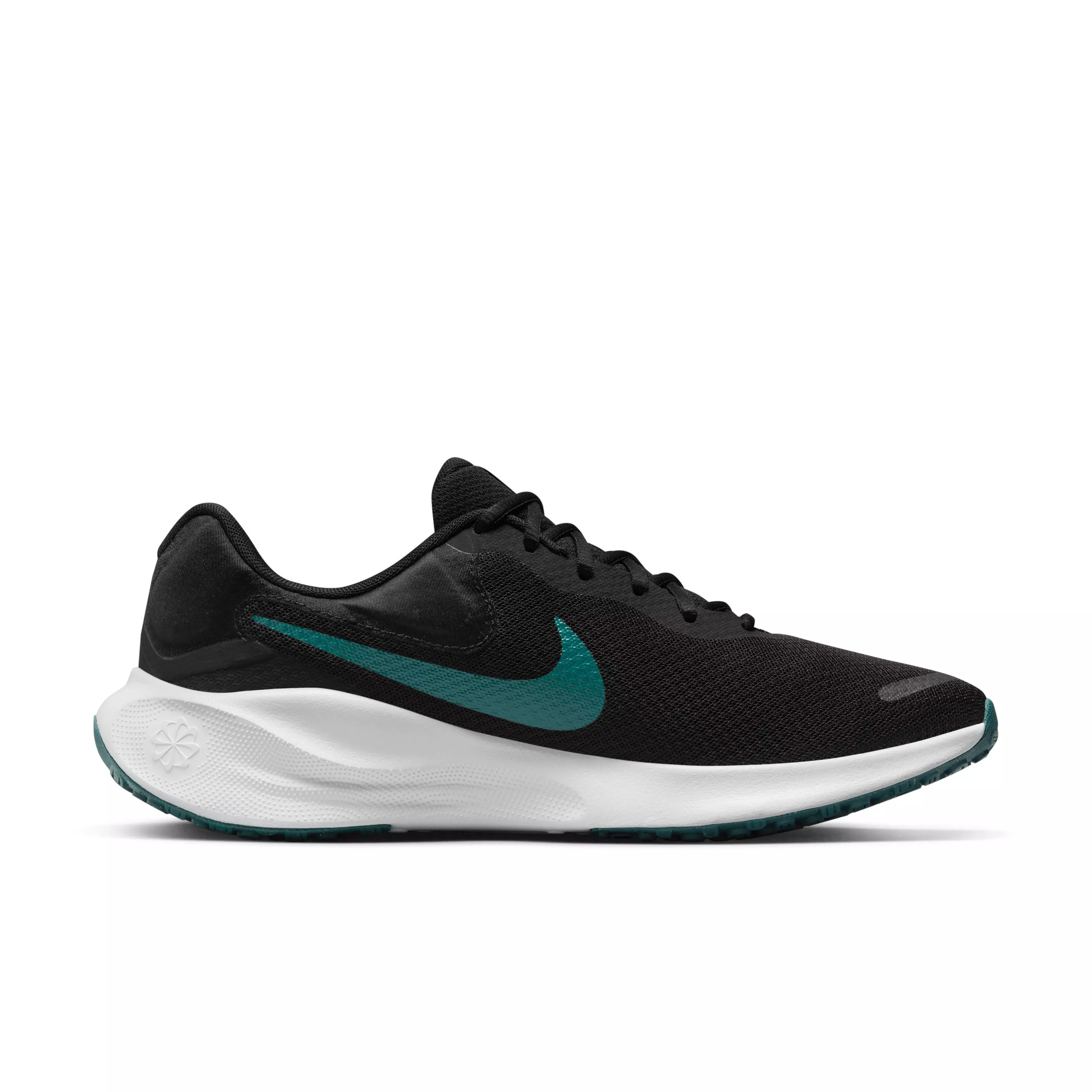 Nike Revolution 7 "Black/Teal/White" Men's Running Shoe - BLACK/TEAL/WHITE