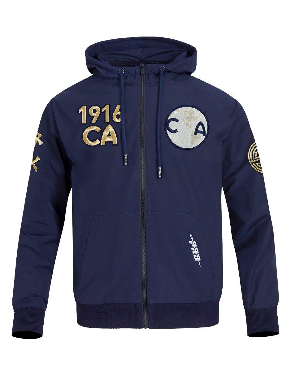 Pro Standard Men's Liga MX Club America Premium Woven Full Zip Pullover Soccer Jacket - Navy - NAVY Thumbnail View 1