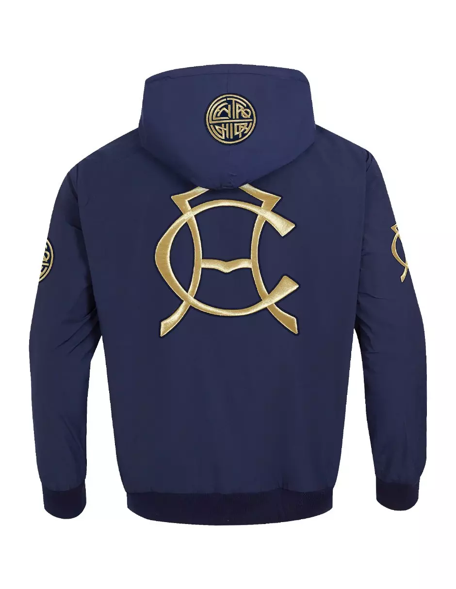 Pro Standard Men's Liga MX Club America Premium Woven Full Zip Pullover Soccer Jacket - Navy - NAVY