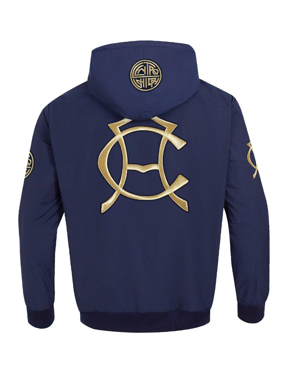 Pro Standard Men's Liga MX Club America Premium Woven Full Zip Pullover Soccer Jacket -Navy - NAVY Thumbnail View 2