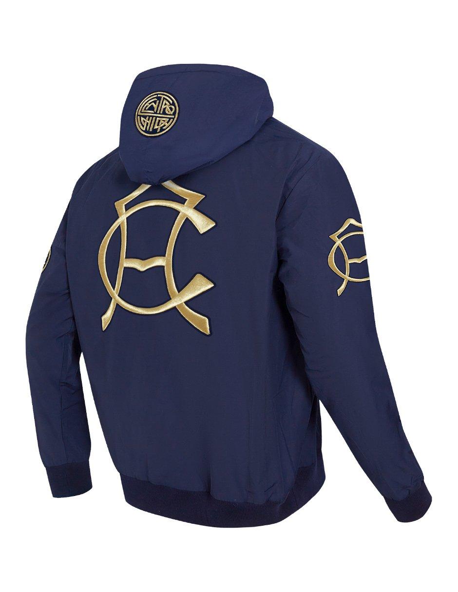 Pro Standard Men's Liga MX Club America Premium Woven Full Zip Pullover Soccer Jacket -Navy - NAVY Thumbnail View 4