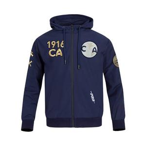 Pro Standard Men's Liga MX Club America Premium Woven Full Zip Pullover Soccer Jacket -Navy