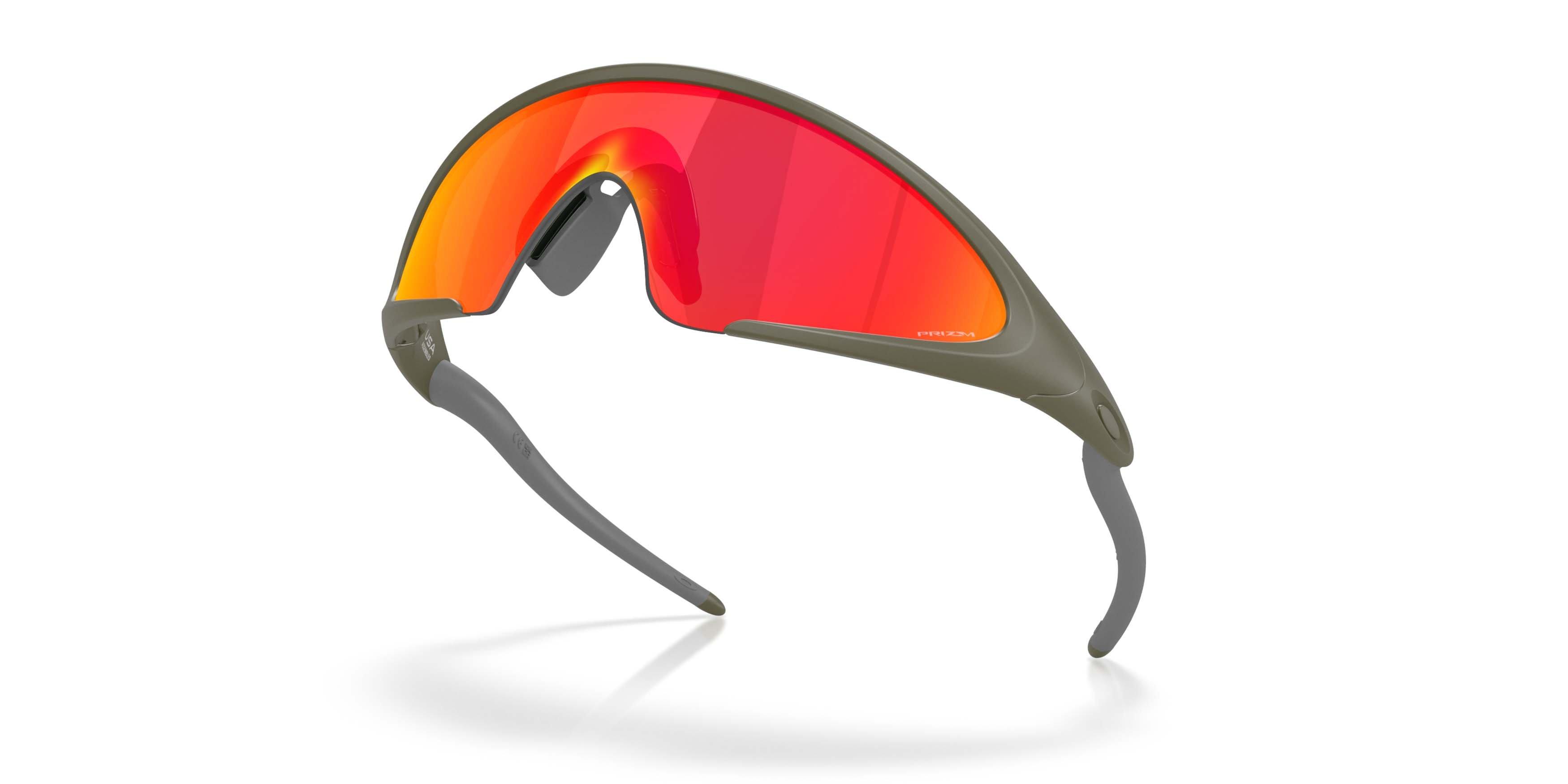 Oakley Ellipse Latitude Collection Prizm Ruby Sunglasses &ndash; Matte Moss - GREEN/RED Thumbnail View 3