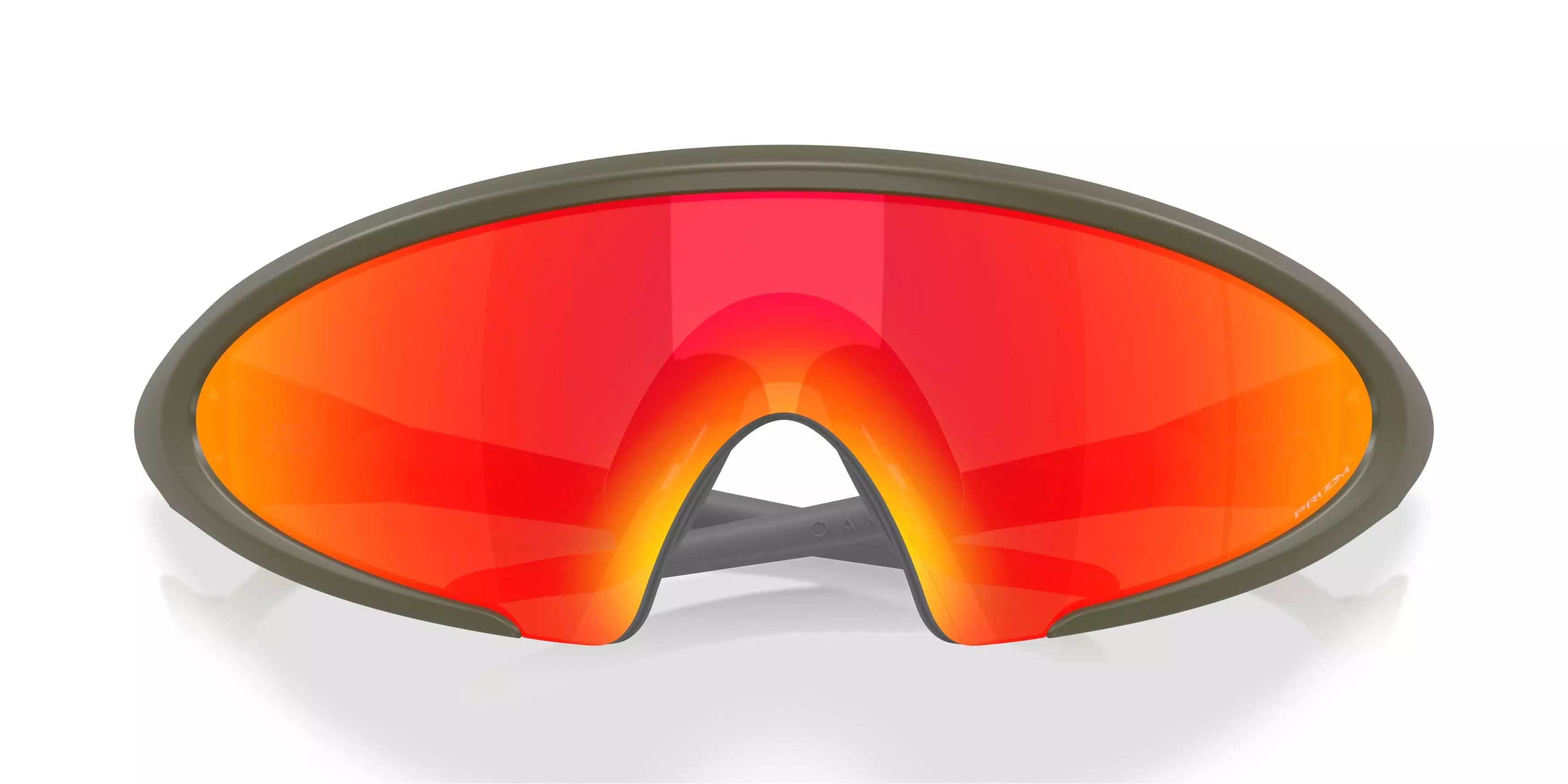 Oakley Ellipse Latitude Collection Prizm Ruby Sunglasses &ndash; Matte Moss - GREEN/RED