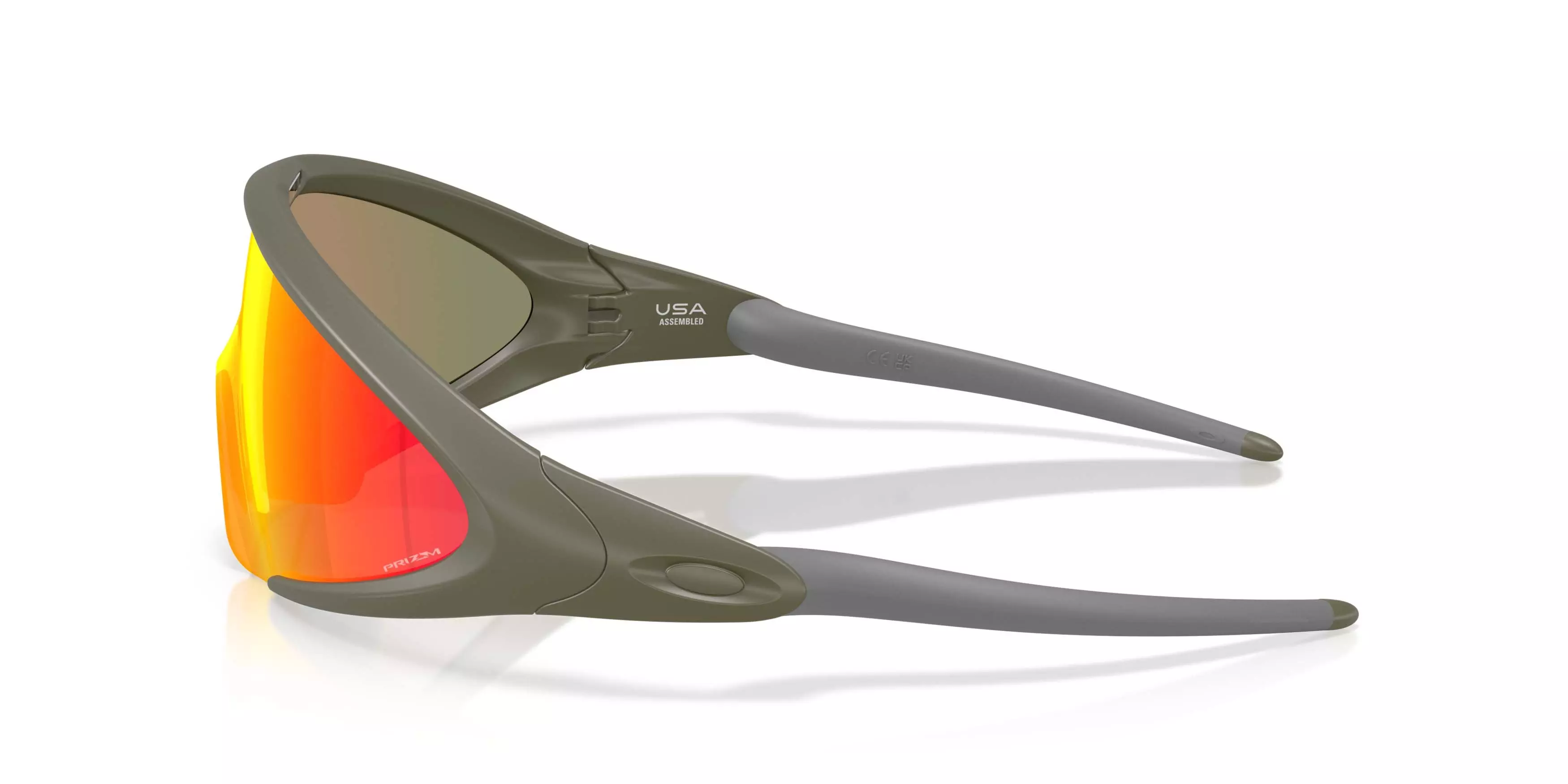 Oakley Ellipse Latitude Collection Prizm Ruby Sunglasses &ndash; Matte Moss - GREEN/RED