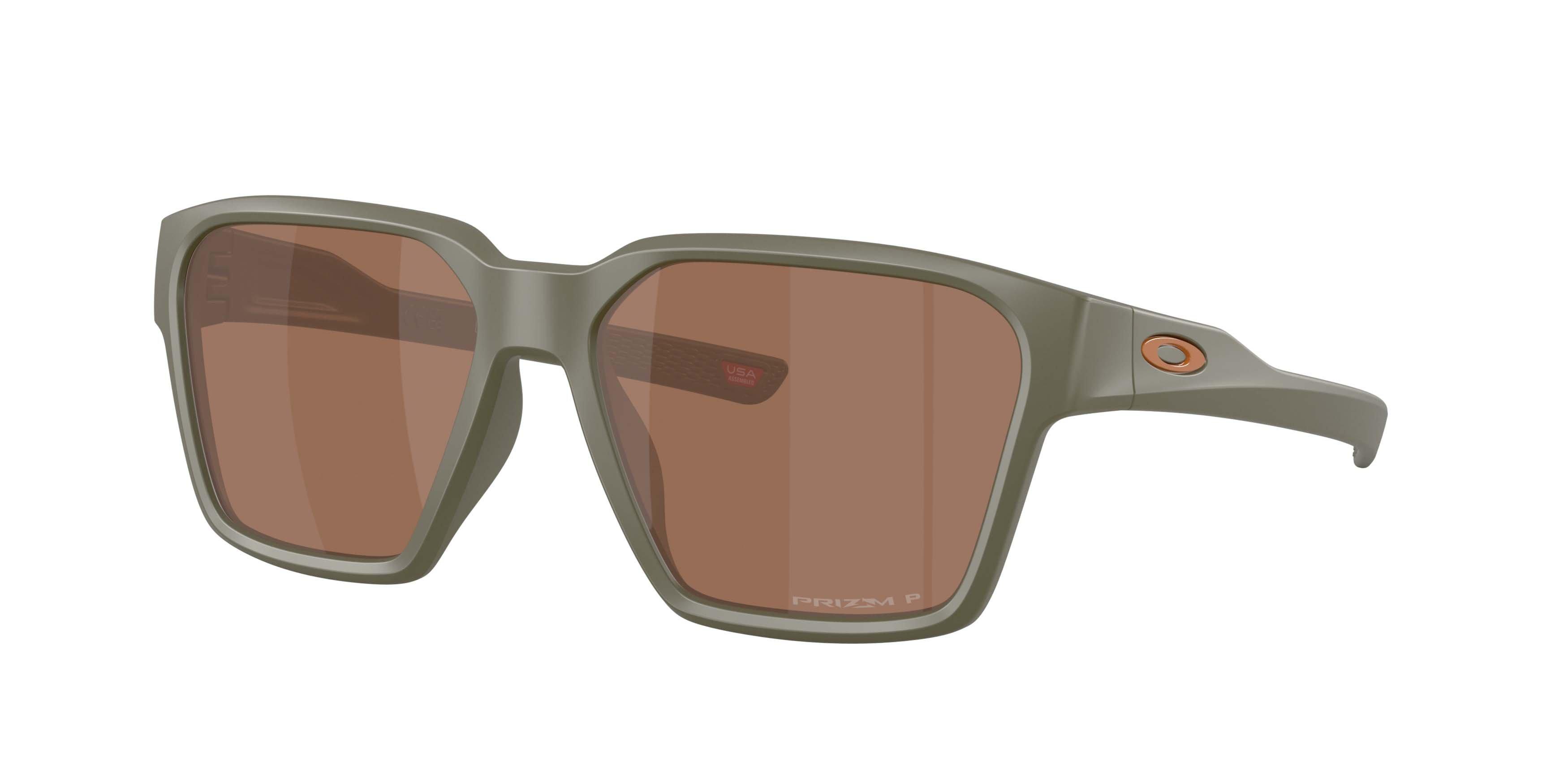 Oakley Briza Prizm Tungsten Polarized Sunglasses &ndash; Matte Moss - GREEN/BROWN Thumbnail View 1