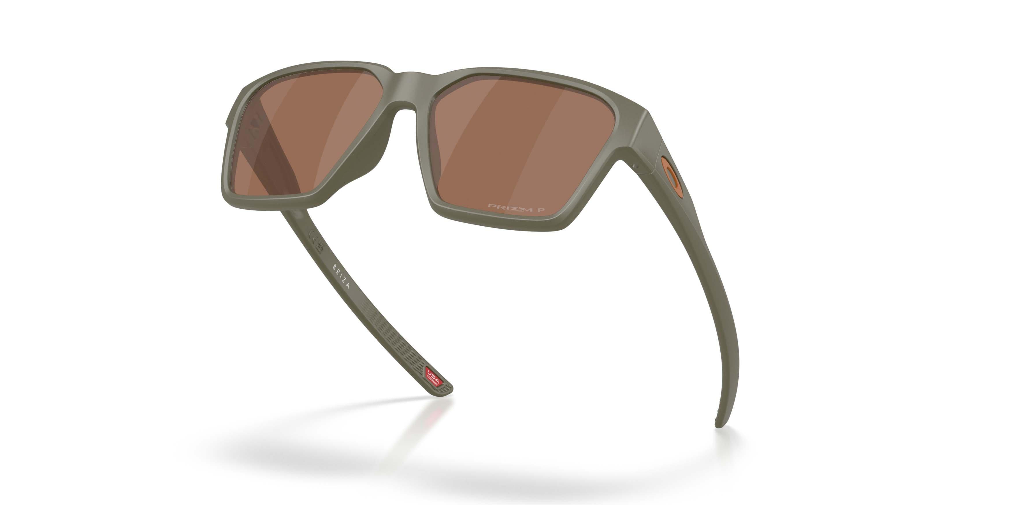 Oakley Briza Prizm Tungsten Polarized Sunglasses &ndash; Matte Moss - GREEN/BROWN Thumbnail View 3
