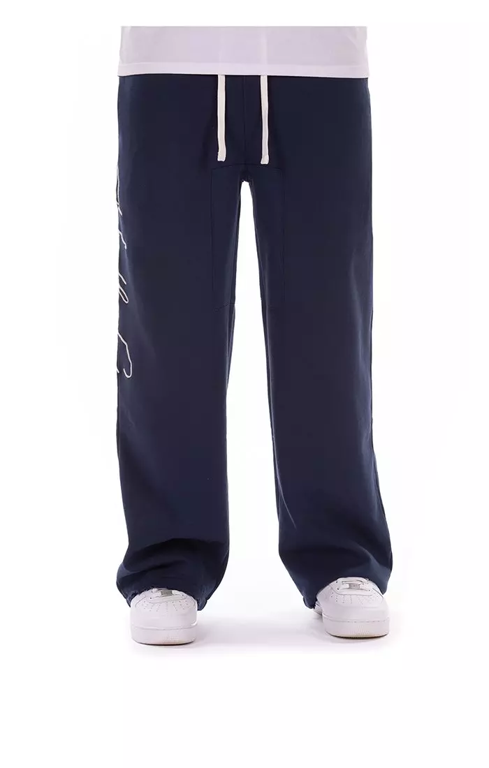 Hustle Gang Men's Berenstain Sweatpants - Blue - BLUE