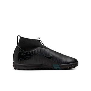 Nike Jr. Mercurial Superfly 10 Academy Turf "Black/Deep Jungle/Black" Grade School Kids' Soccer Shoe