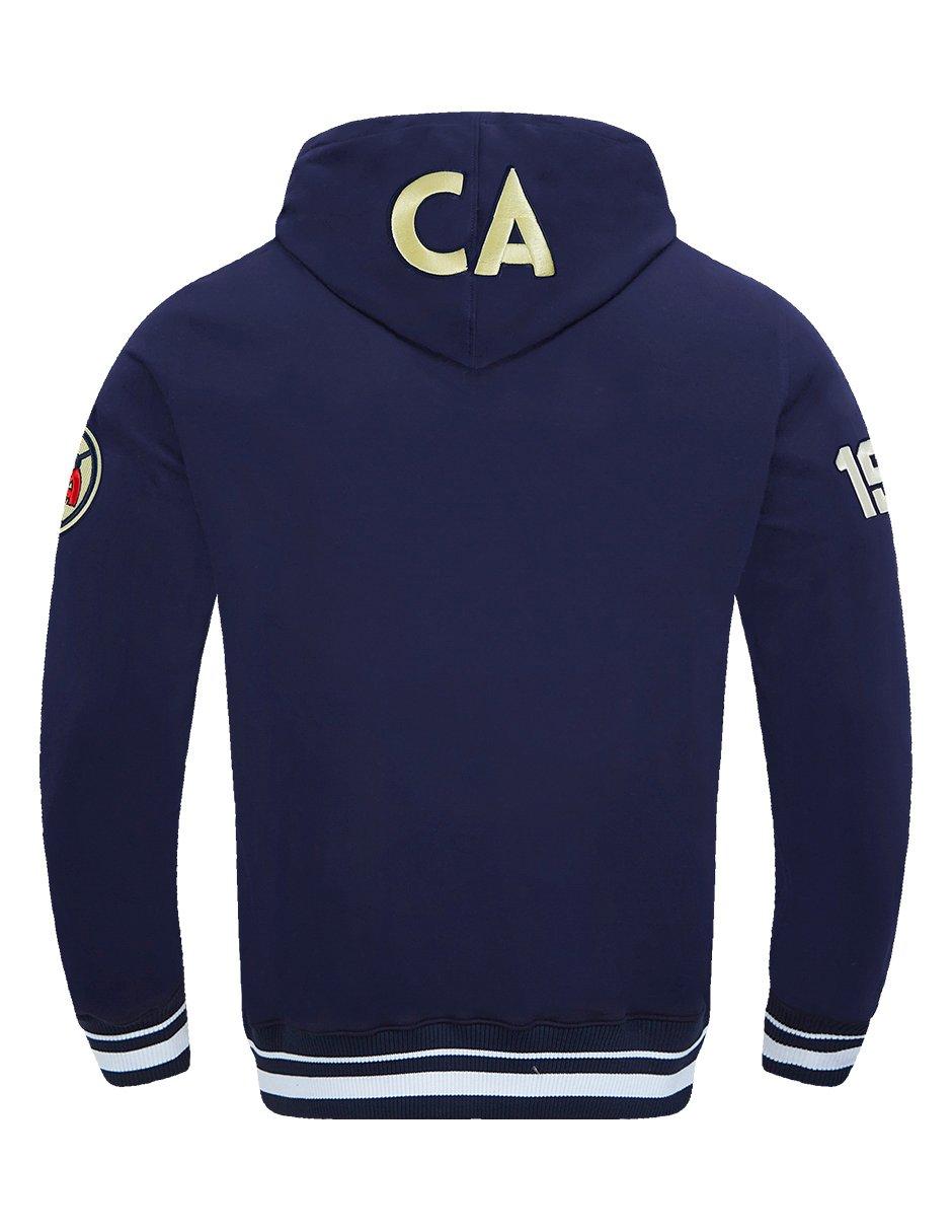 Pro Standard Men's Liga MX Club America Premium Rib Fleece PO Soccer Hoodie - NAVY Thumbnail View 2