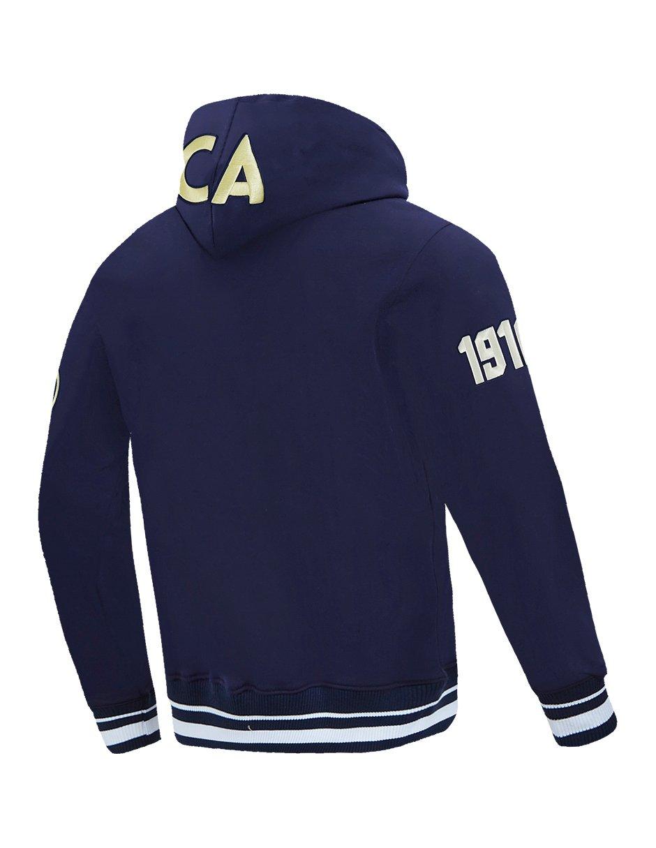 Pro Standard Men's Liga MX Club America Premium Rib Fleece PO Soccer Hoodie - NAVY Thumbnail View 4
