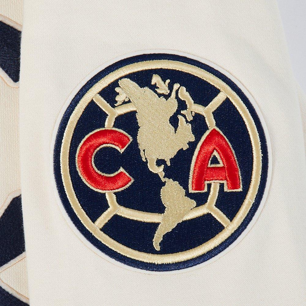 Pro Standard Men's Liga MX Club America Premium Rib Fleece PO Soccer Hoodie - NAVY/IVORY Thumbnail View 7