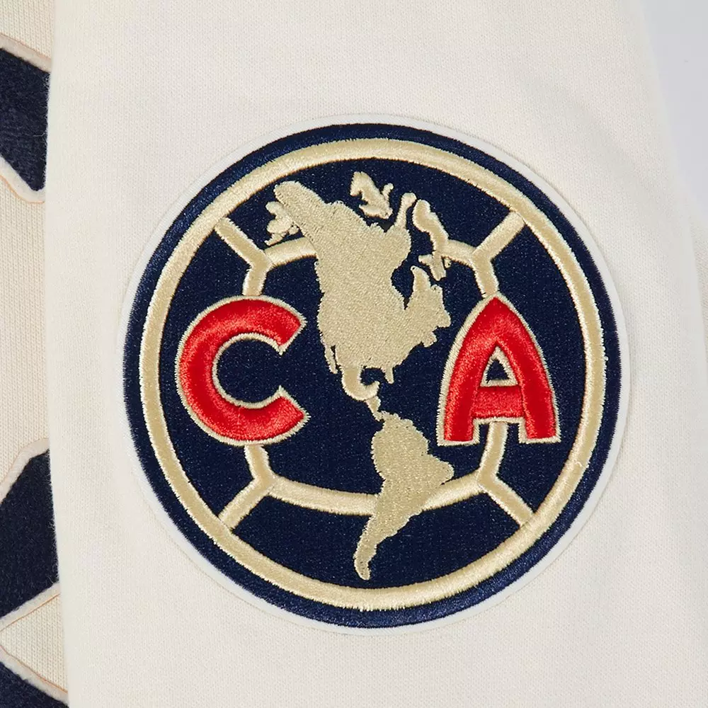 Pro Standard Men's Liga MX Club America Premium Rib Fleece PO Soccer Hoodie - NAVY/IVORY