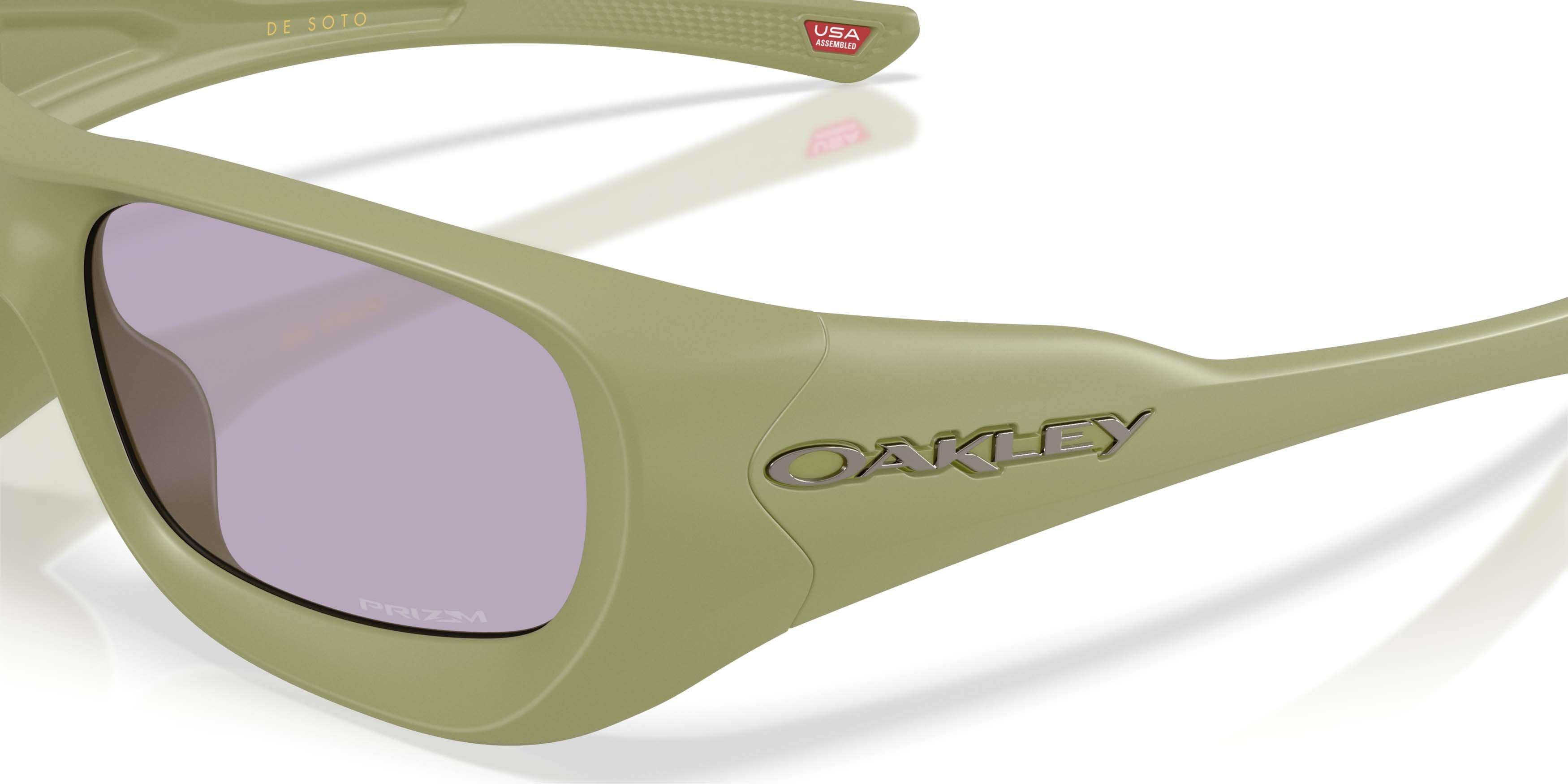 Oakley DeSoto Polaris Collection Prizm Slate Sunglasses &ndash; Matte Fern - GREEN/GREY Thumbnail View 4