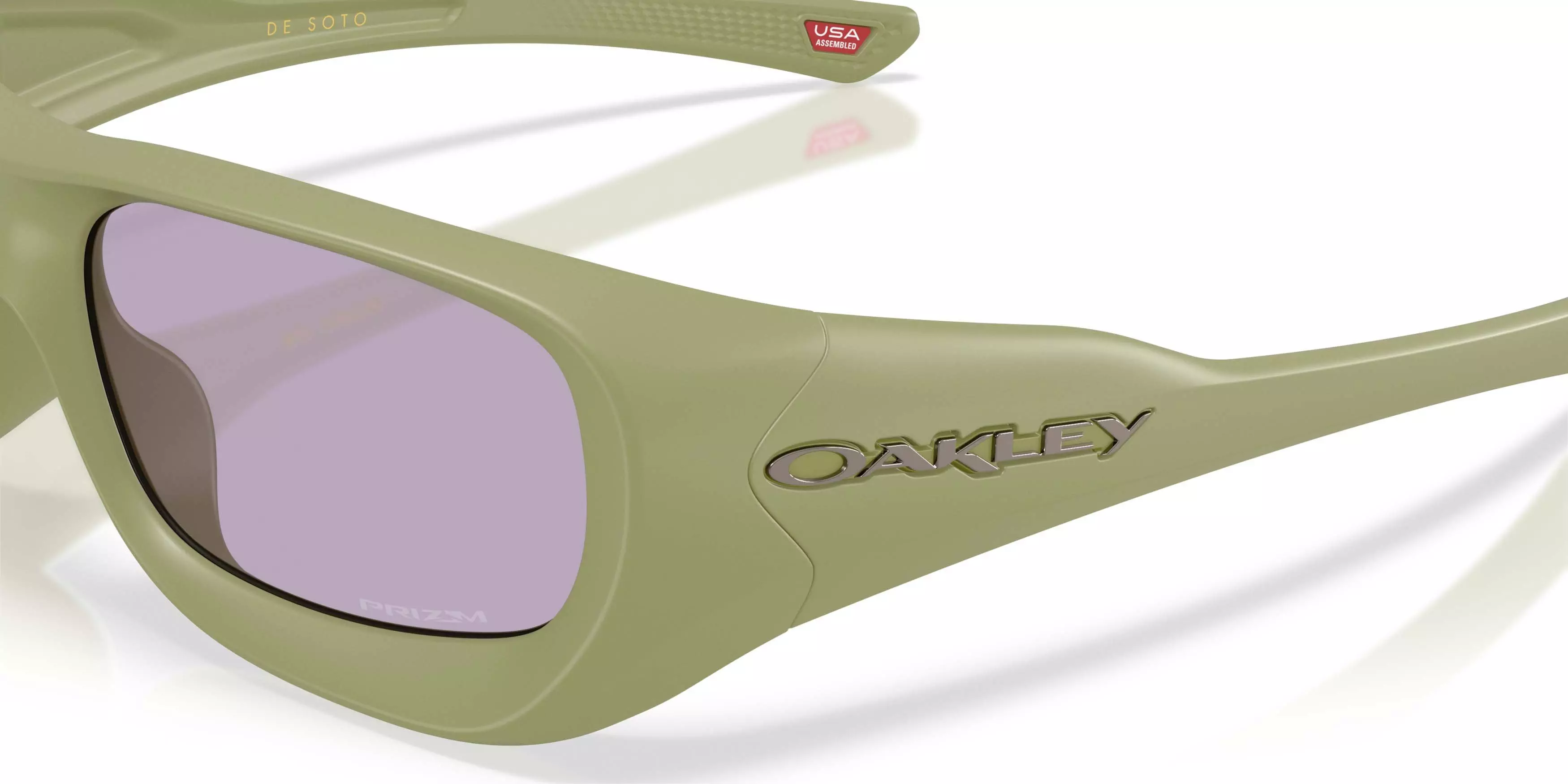 Oakley DeSoto Polaris Collection Prizm Slate Sunglasses &ndash; Matte Fern - GREEN/GREY