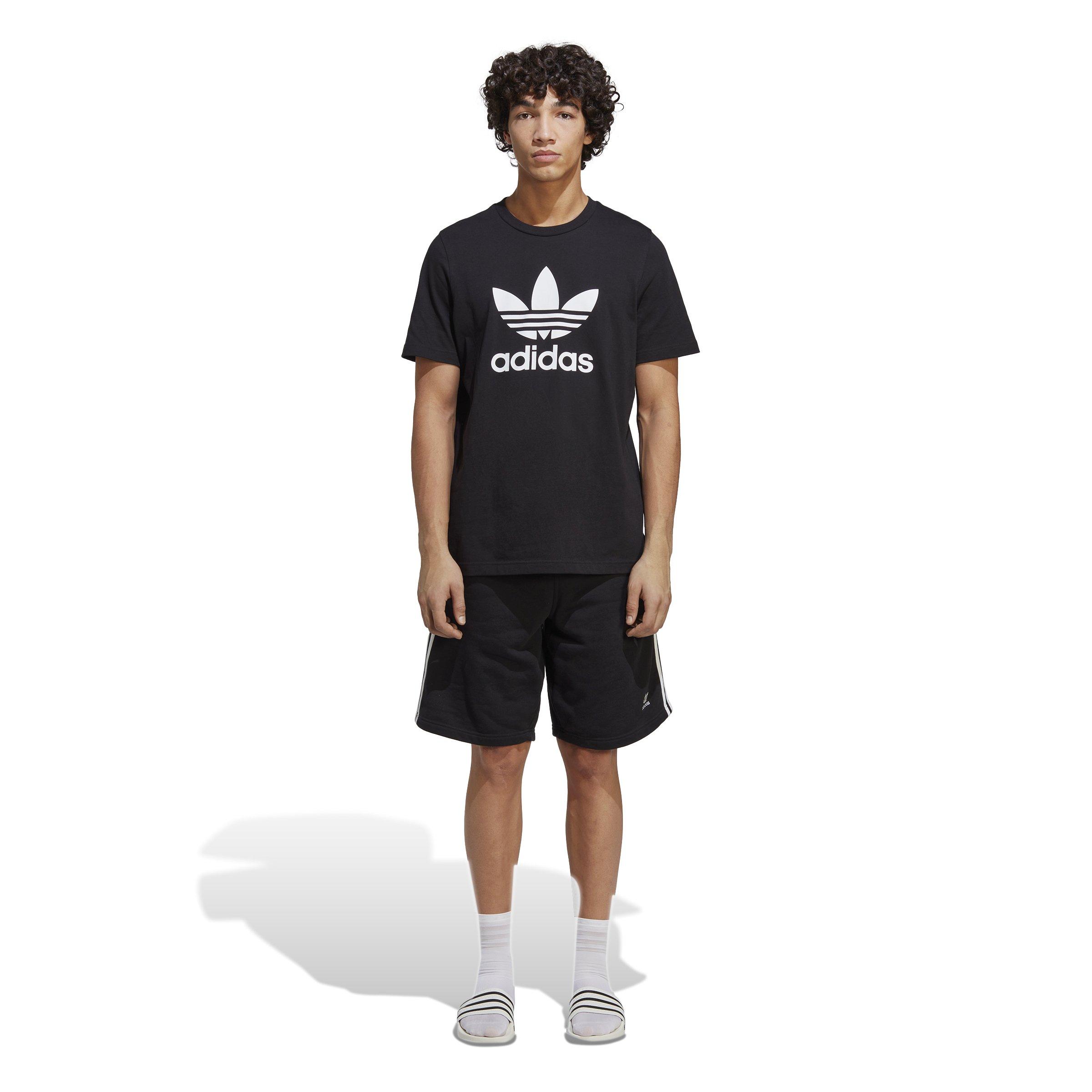 adidas Men\'s Adicolor Classics 3-Stripes Sweat Shorts-Black - Hibbett |  City Gear
