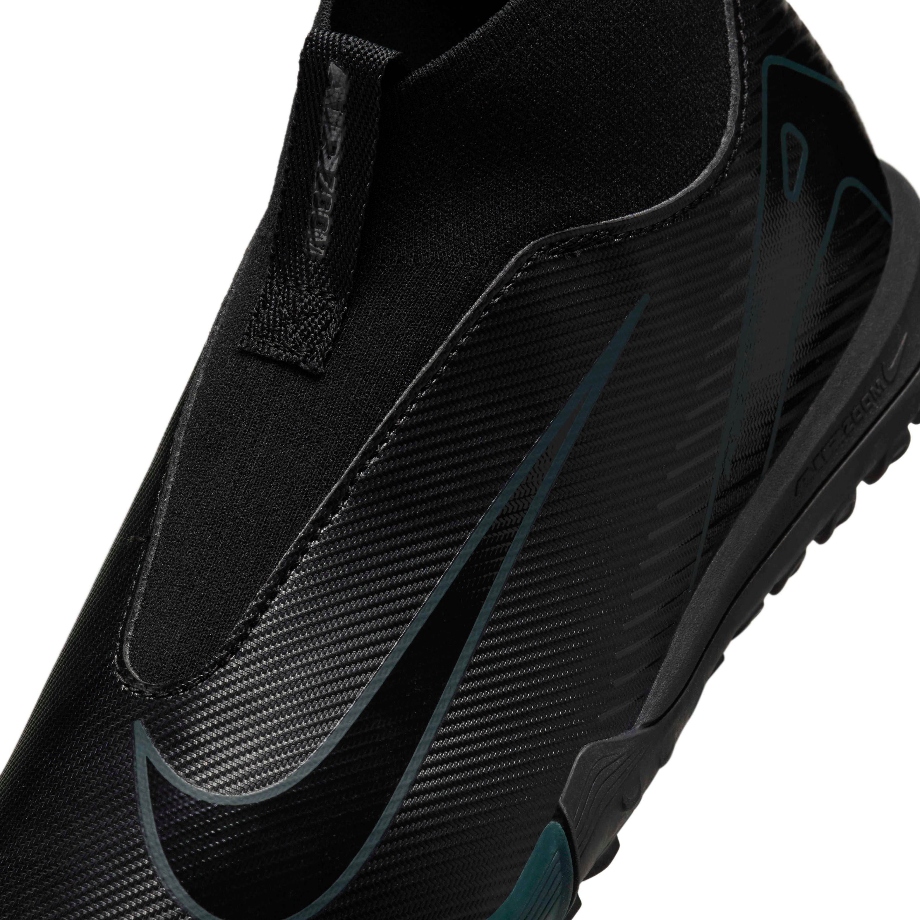 Nike Jr. Mercurial Superfly 10 Academy Turf  Preschool Kids' "Black/Deep Jungle/Black" Soccer Shoe