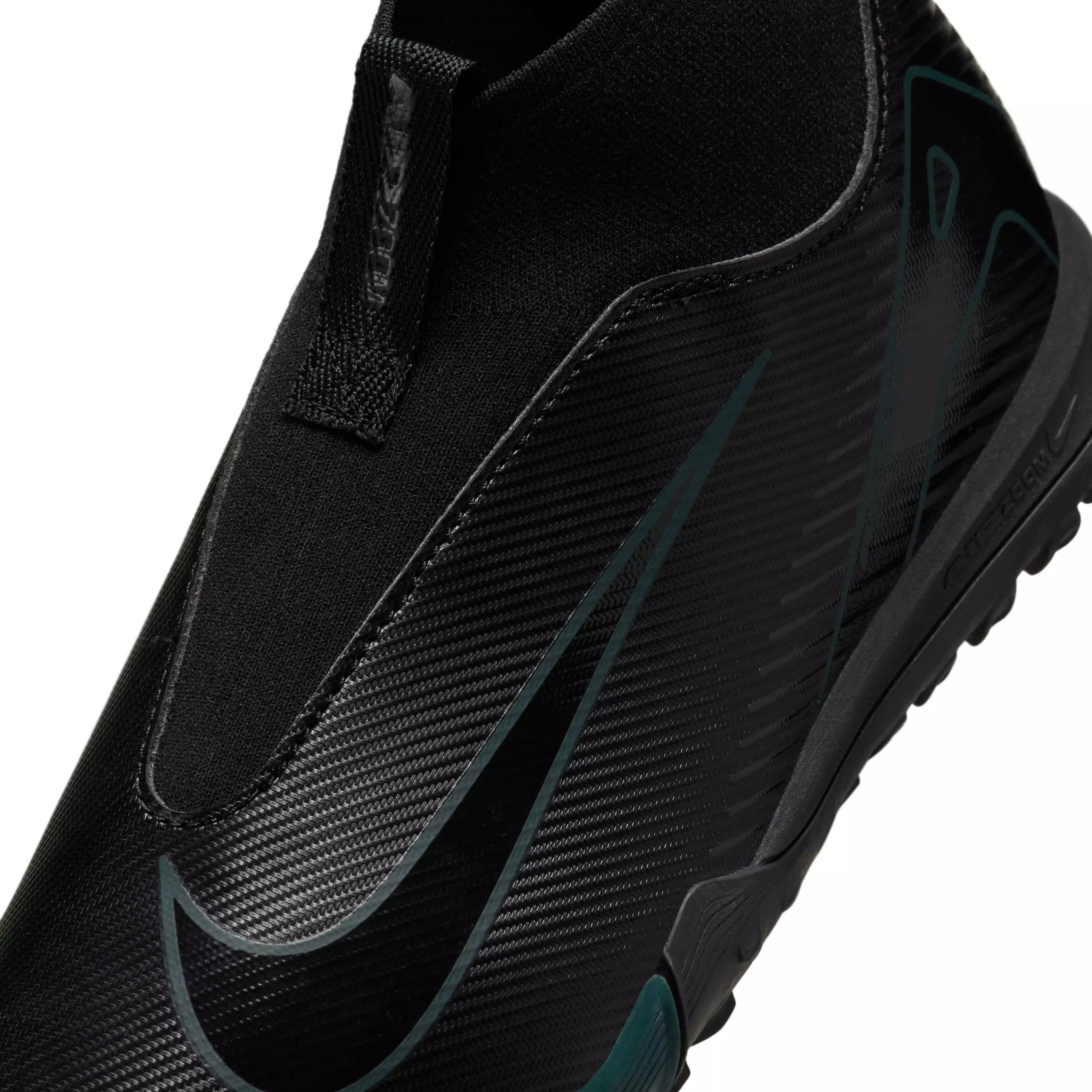Nike Jr. Mercurial Superfly 10 Academy Turf "Black/Deep Jungle/Black" Preschool Kids' Soccer Shoe - BLACK/JUNGLE/BLACK