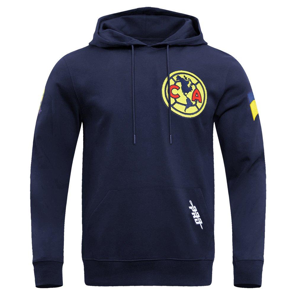 Pro Standard Men's Liga MX Club American Stadium Fleece Pullover Soccer Hoodie -Navy - NAVY Thumbnail View 1