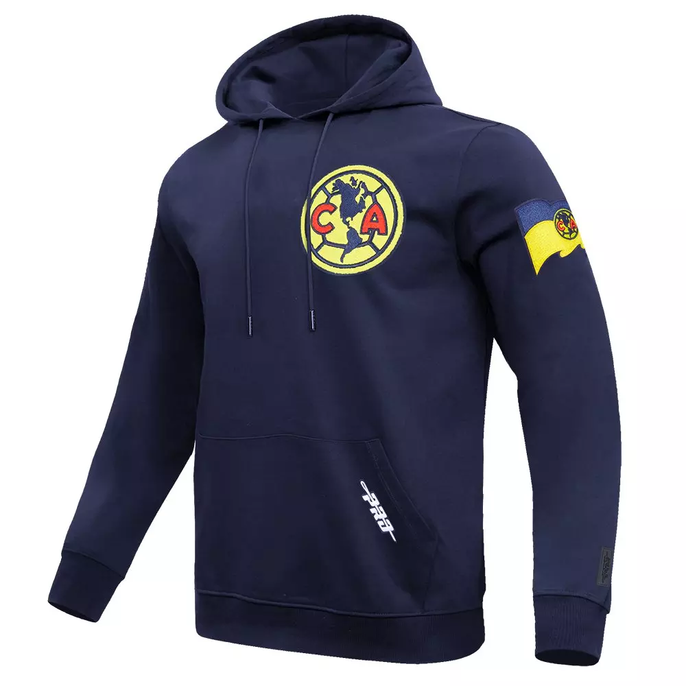 Pro Standard Men's Liga MX Club American Stadium Fleece Pullover Soccer Hoodie - Navy - NAVY