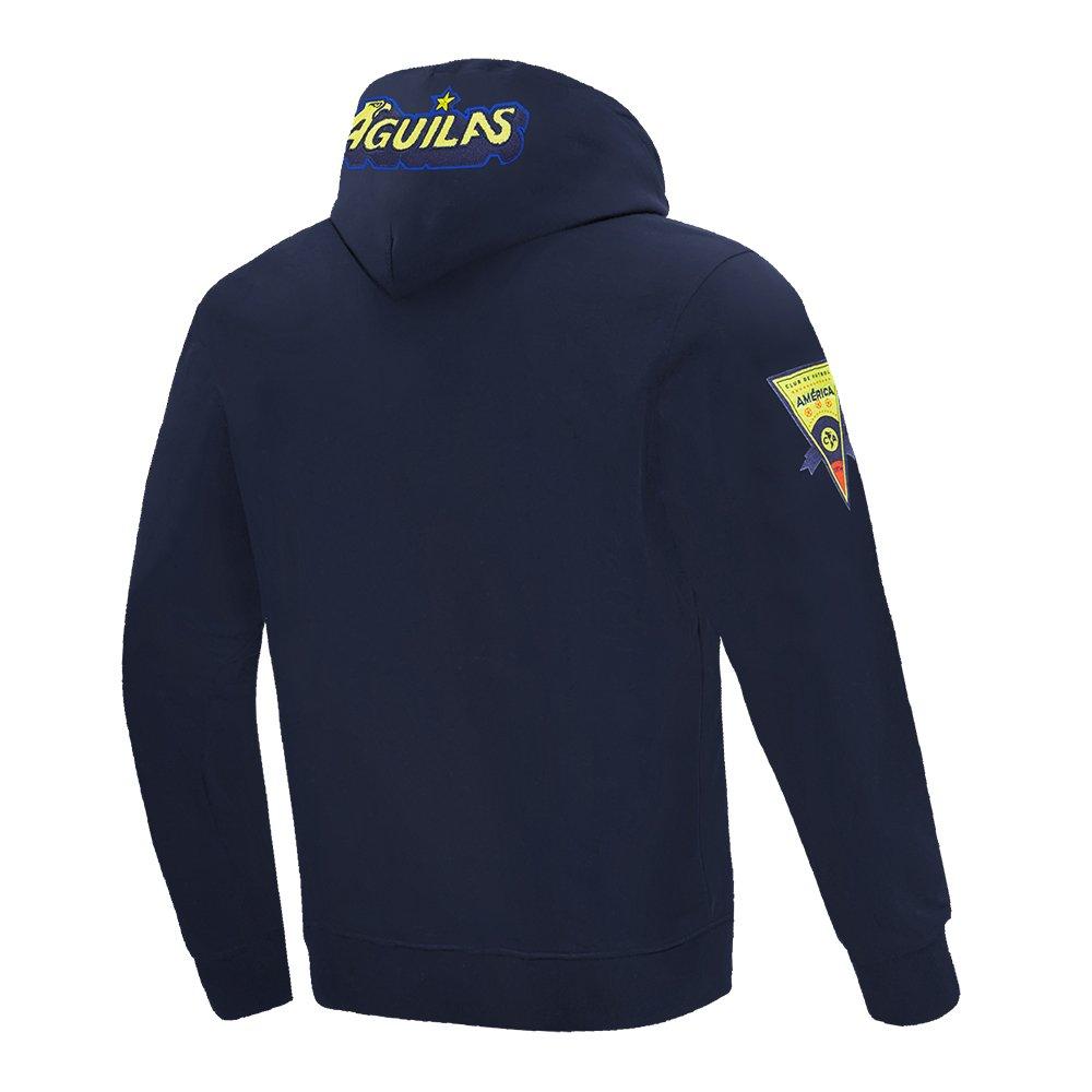 Pro Standard Men's Liga MX Club American Stadium Fleece Pullover Soccer Hoodie - Navy - NAVY Thumbnail View 4