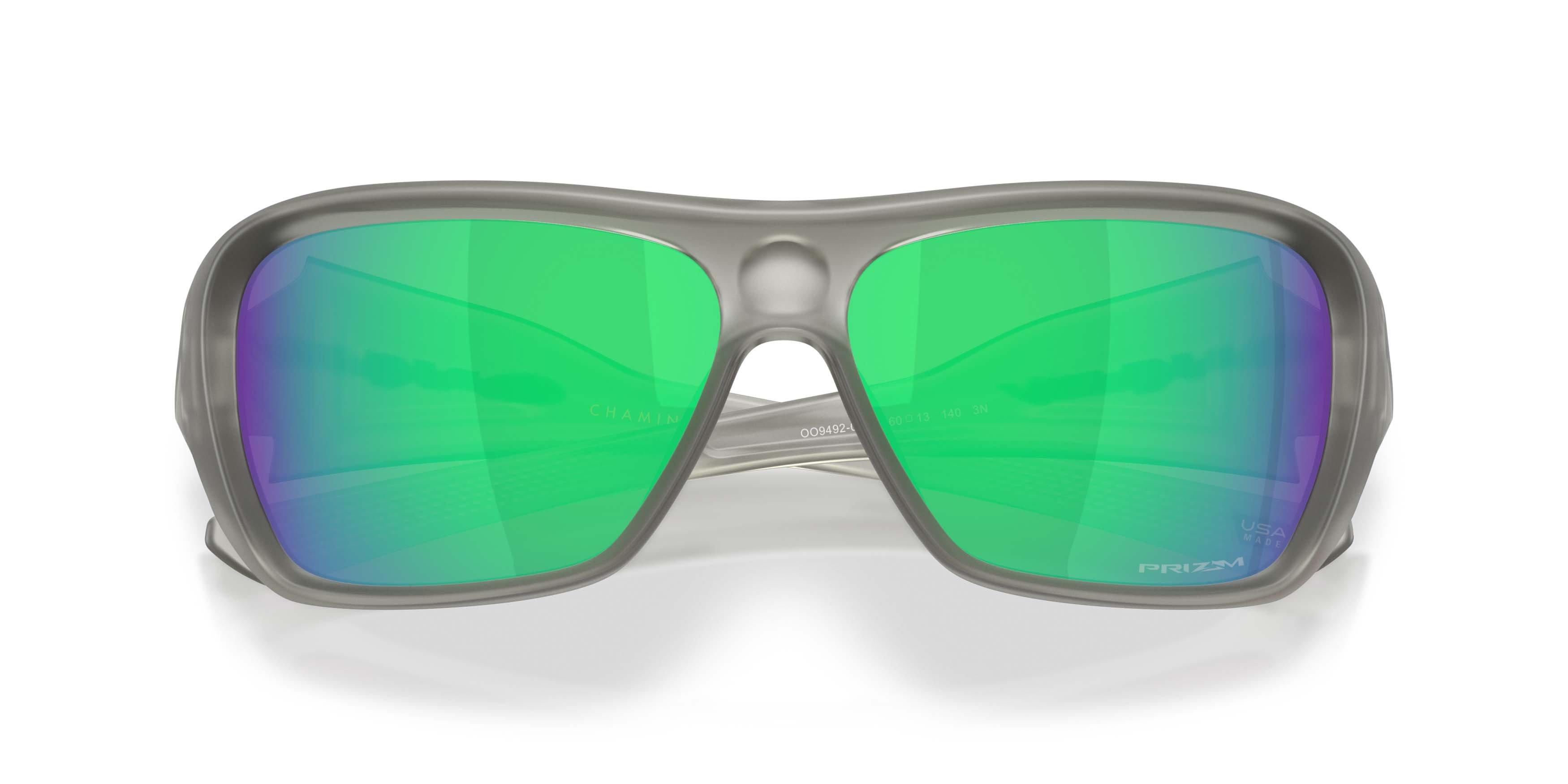 Oakley Chaminade Prizm Jade Sunglasses &ndash; Matte Grey Ink - GREY/GREEN Thumbnail View 7