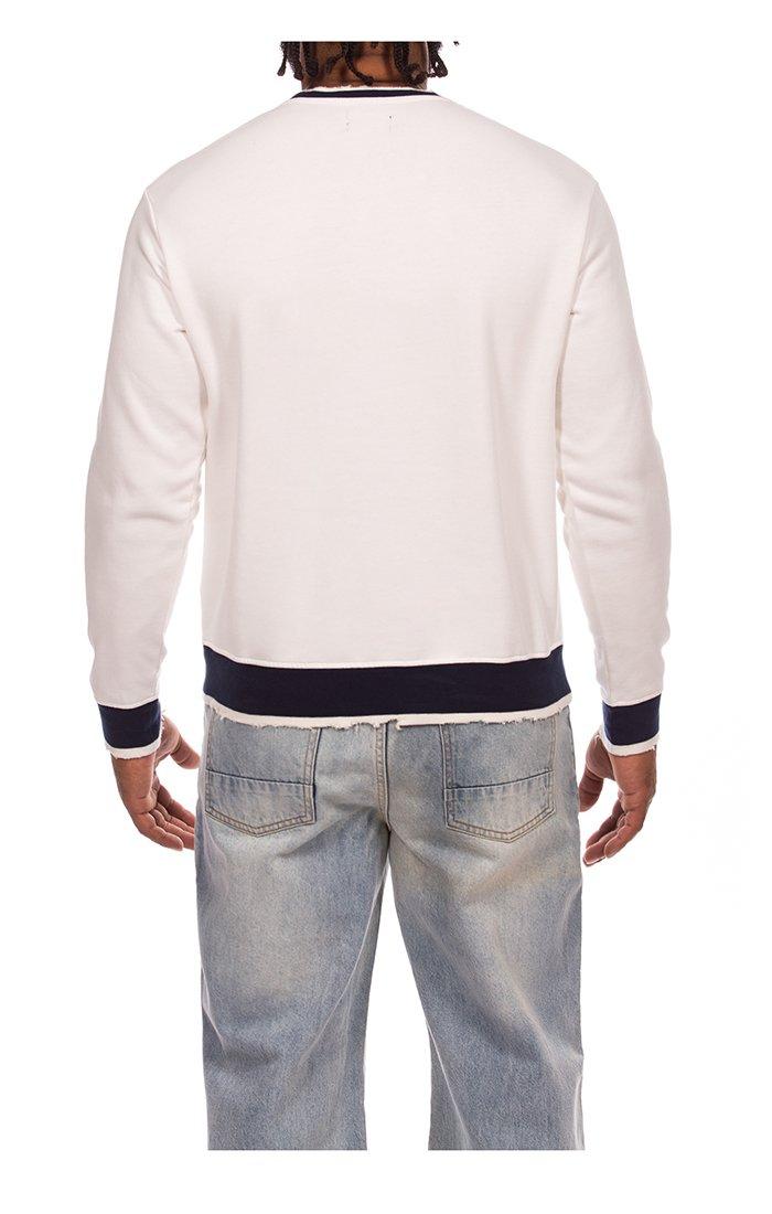 Hustle Gang Men's Baloo Fleece Sweatshirt - Cream - CREAM
