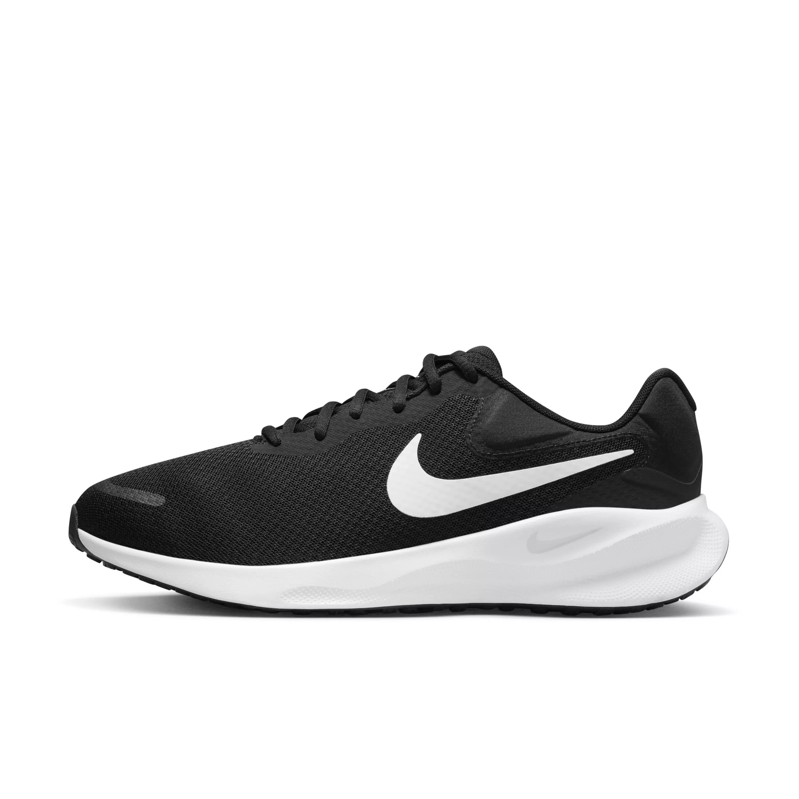 Nike Revolution 7 "Black/White" Men's Wide Running Shoe - BLACK/WHITE