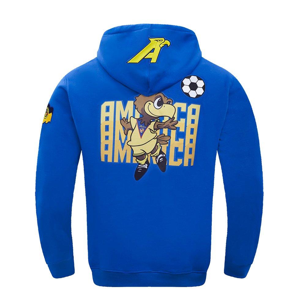 Pro Standard Men's Liga MX Club America Stadium Double Knit Pullover Hoodie - ROYAL Thumbnail View 2