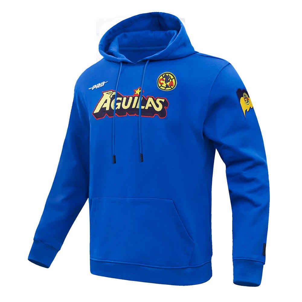 Pro Standard Men's Liga MX Club America Stadium Double Knit Pullover Hoodie - ROYAL Thumbnail View 3