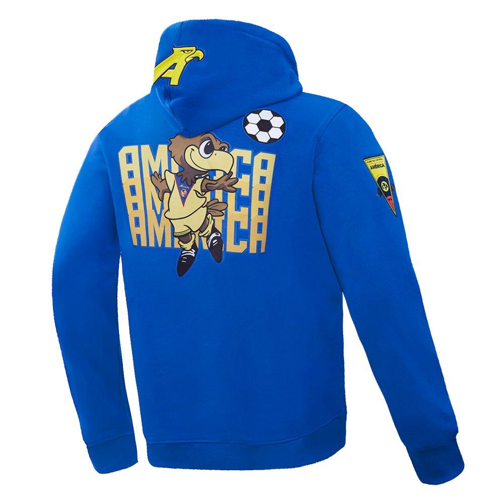 Pro Standard Men's Liga MX Club America Stadium Double Knit Pullover Hoodie - ROYAL Thumbnail View 4