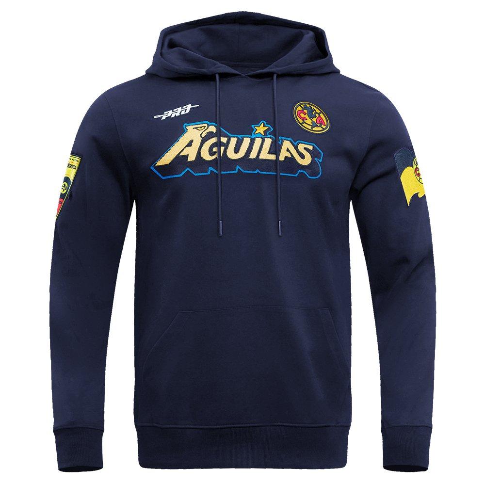 Pro Standard Men's Liga MX Club America Stadium Double Knit Pullover Hoodie - NAVY Thumbnail View 1