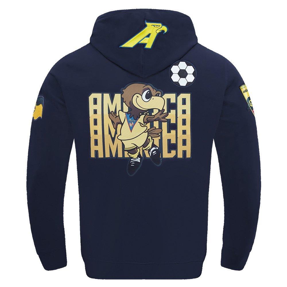 Pro Standard Men's Liga MX Club America Stadium Double Knit Pullover Hoodie - NAVY Thumbnail View 2