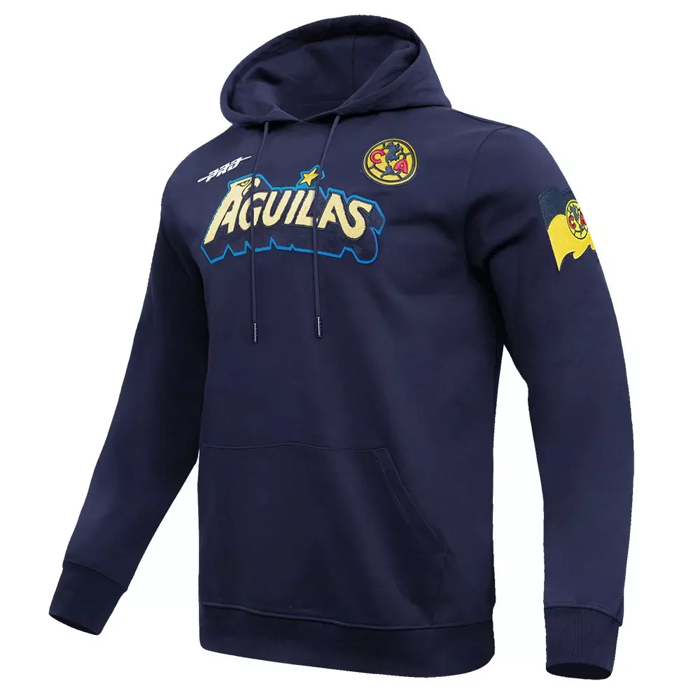 Pro Standard Men's Liga MX Club America Stadium Double Knit Pullover Hoodie - NAVY