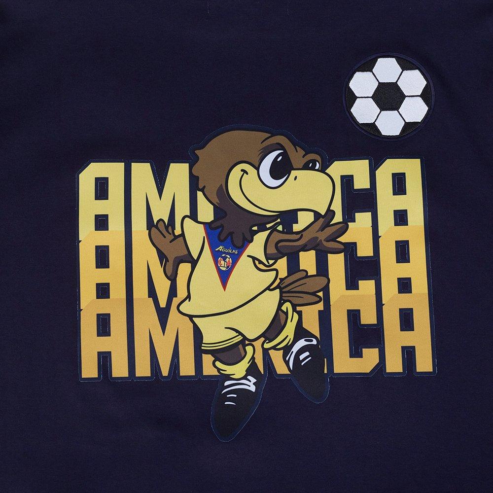 Pro Standard Men's Liga MX Club America Stadium Double Knit Pullover Hoodie - NAVY Thumbnail View 6